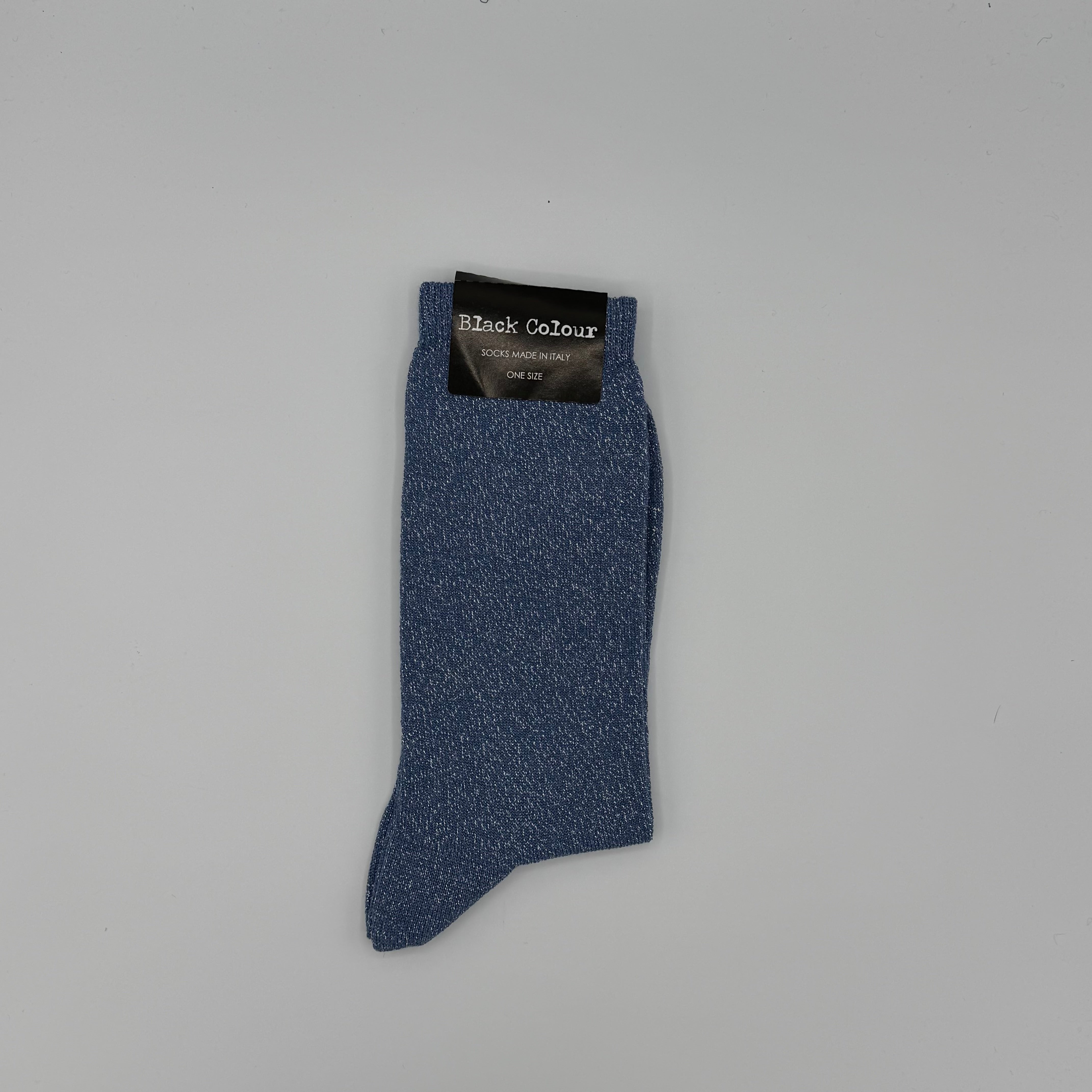 Socken Black Colour Glitzer