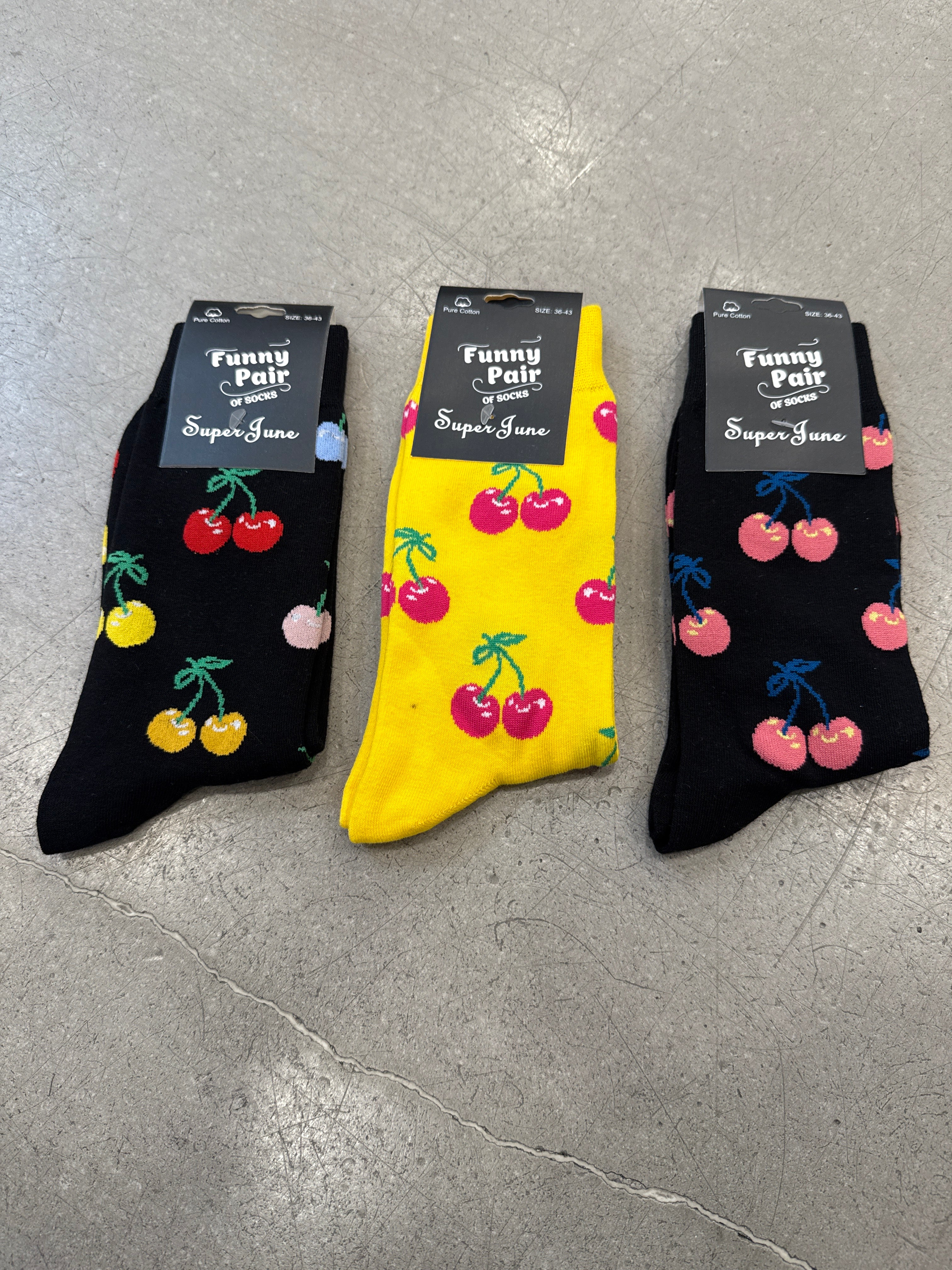 Socken Fruits Kirsche
