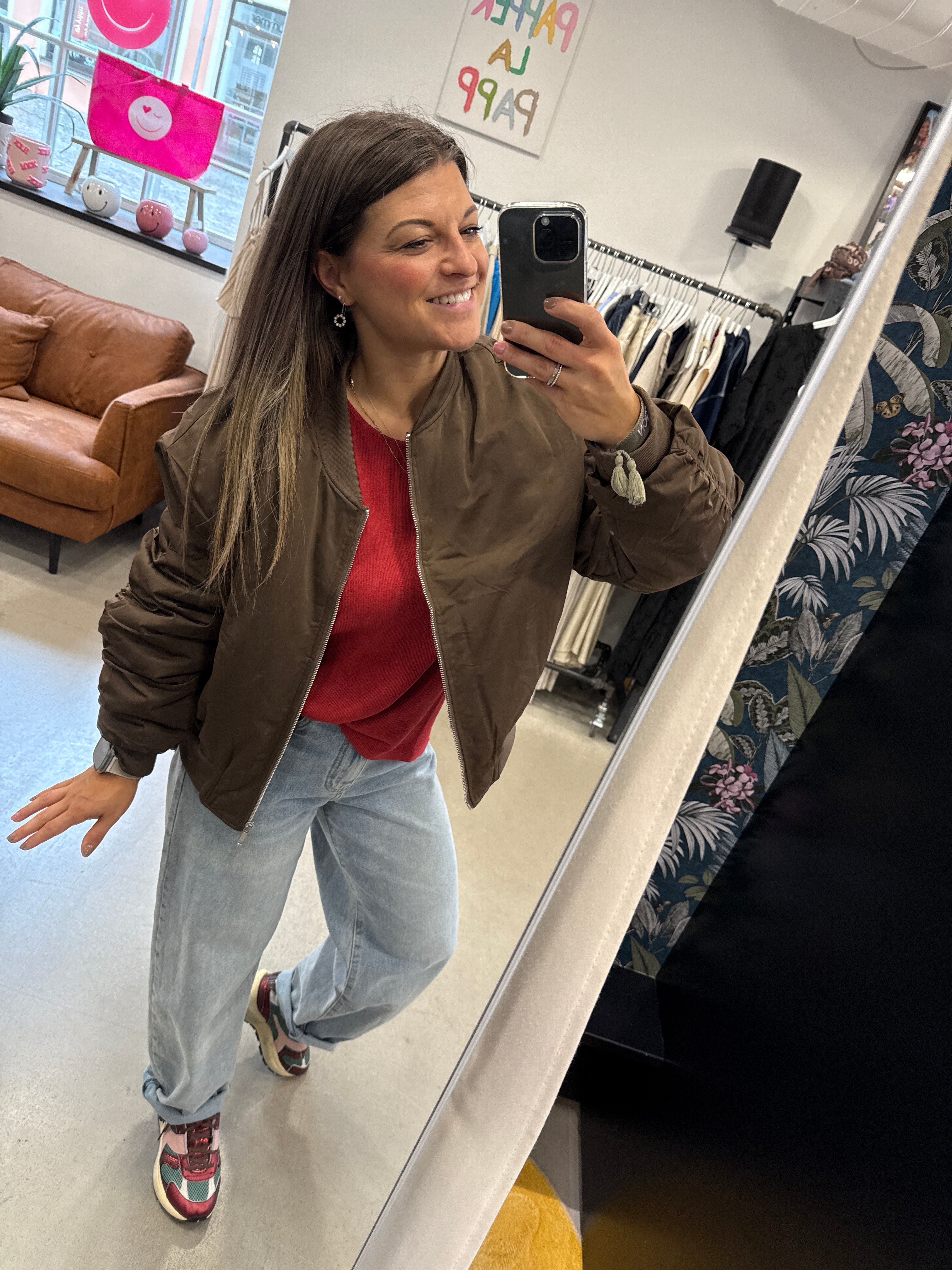 Jacke Bomber Croped Basic