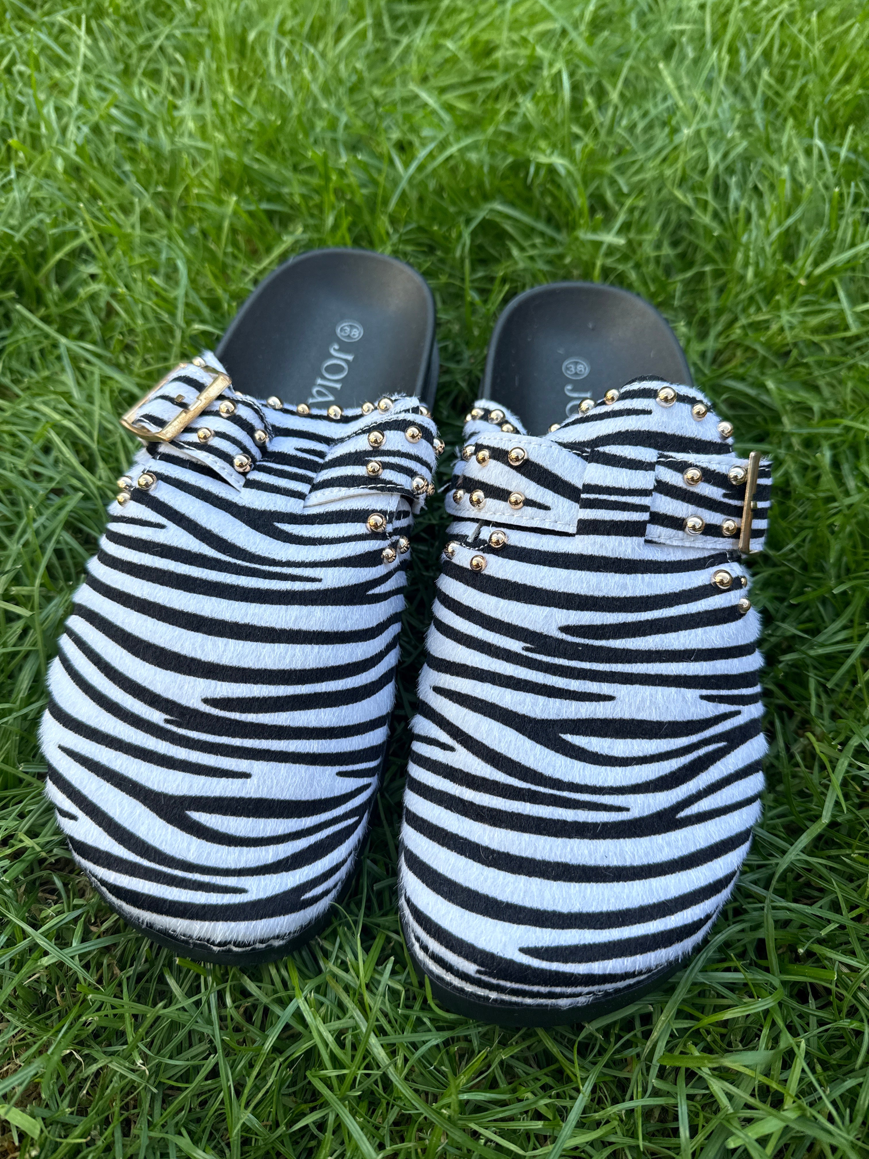 Schuhe Clog Zebra