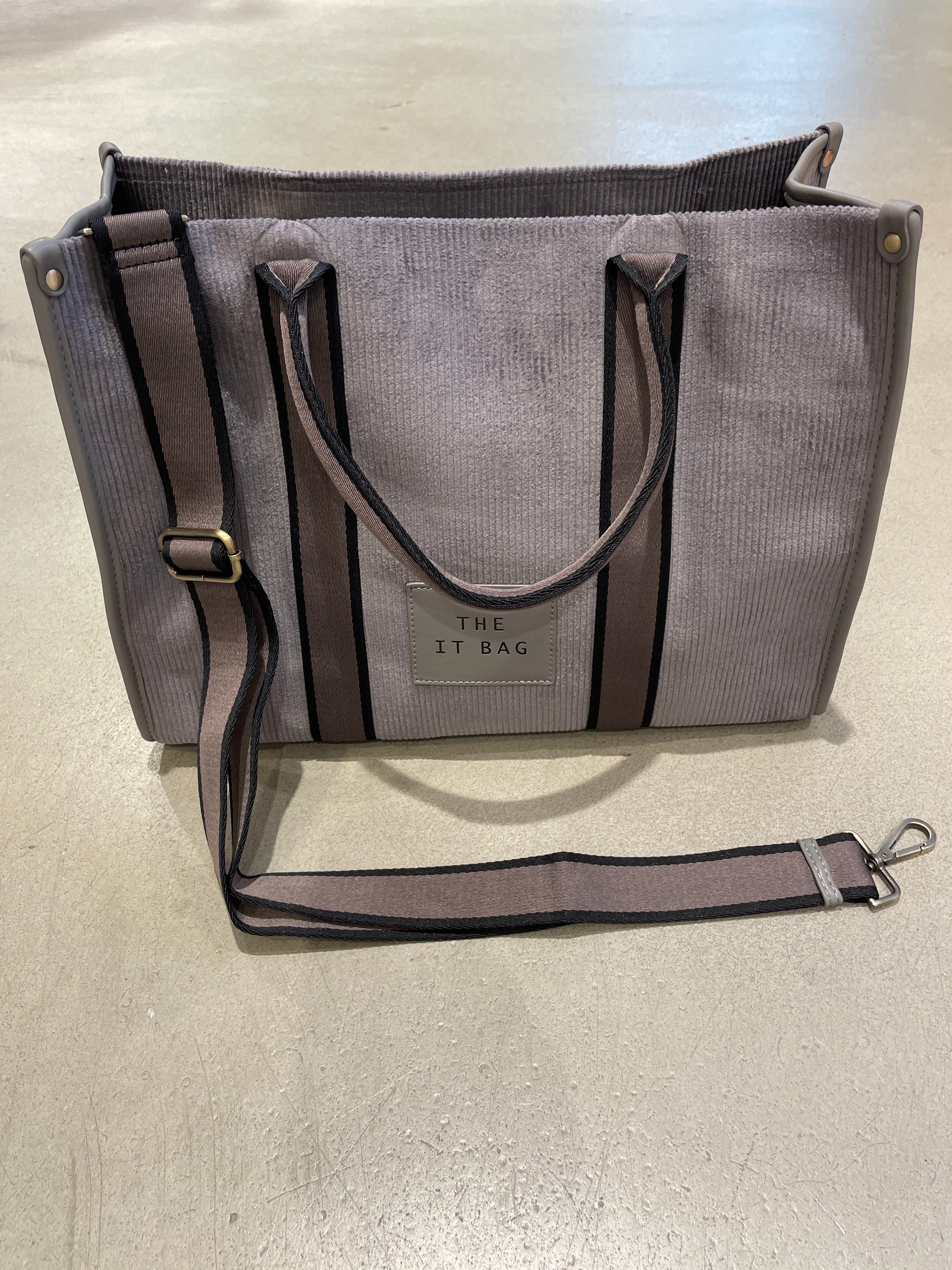 Tasche Kord Grey