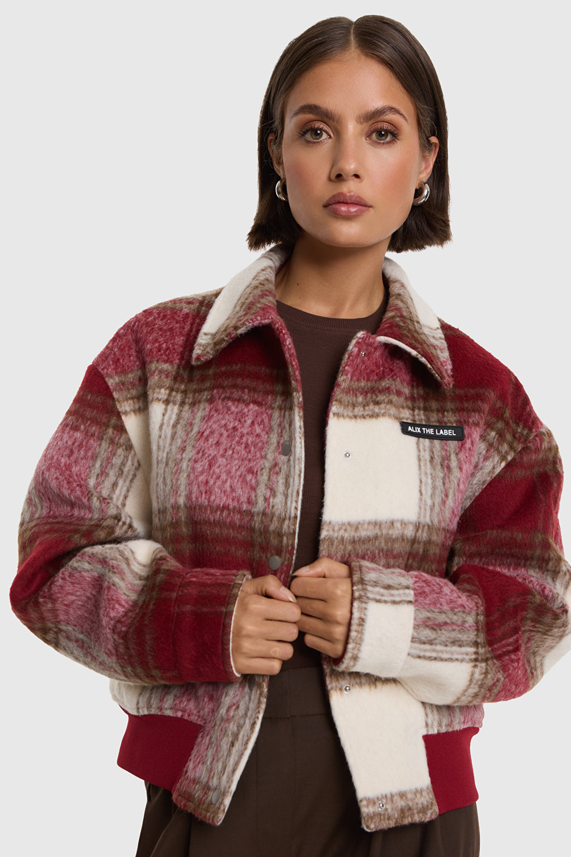 HAIRY CHECK JACKET Alix the Label
