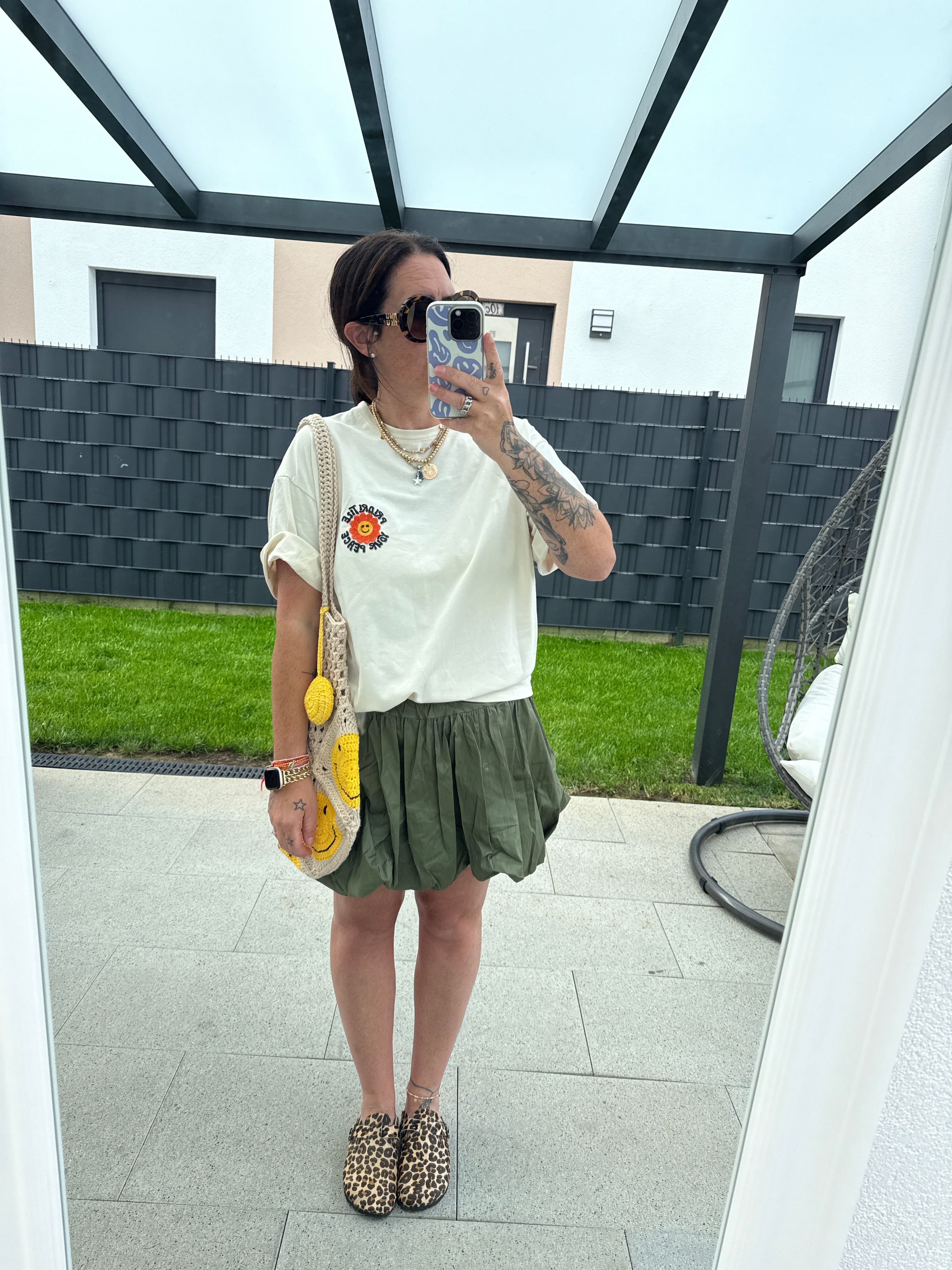 T-Shirt Smiley Flower