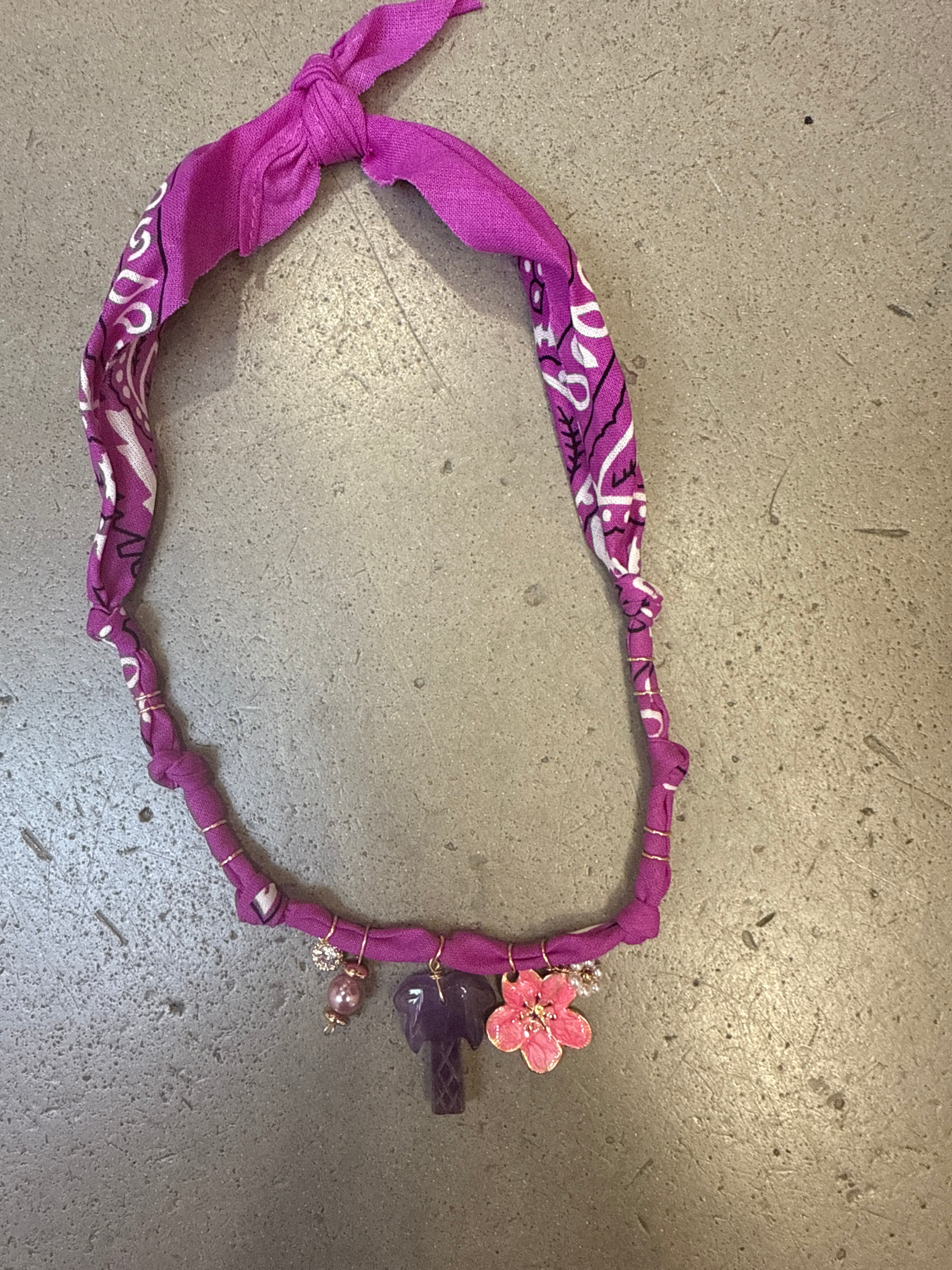 Kette Bandana lila