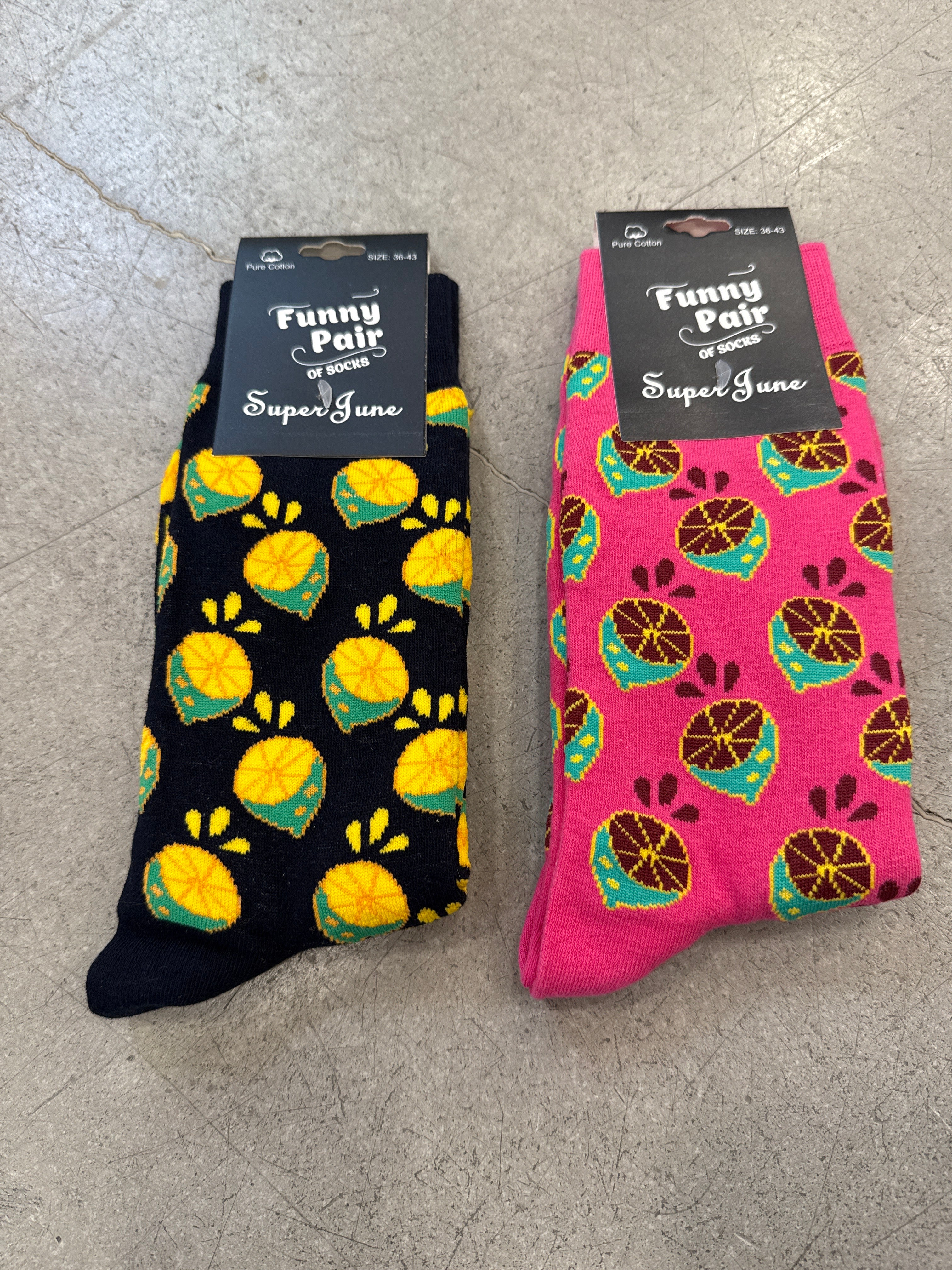 Socken Fruits Zitrone