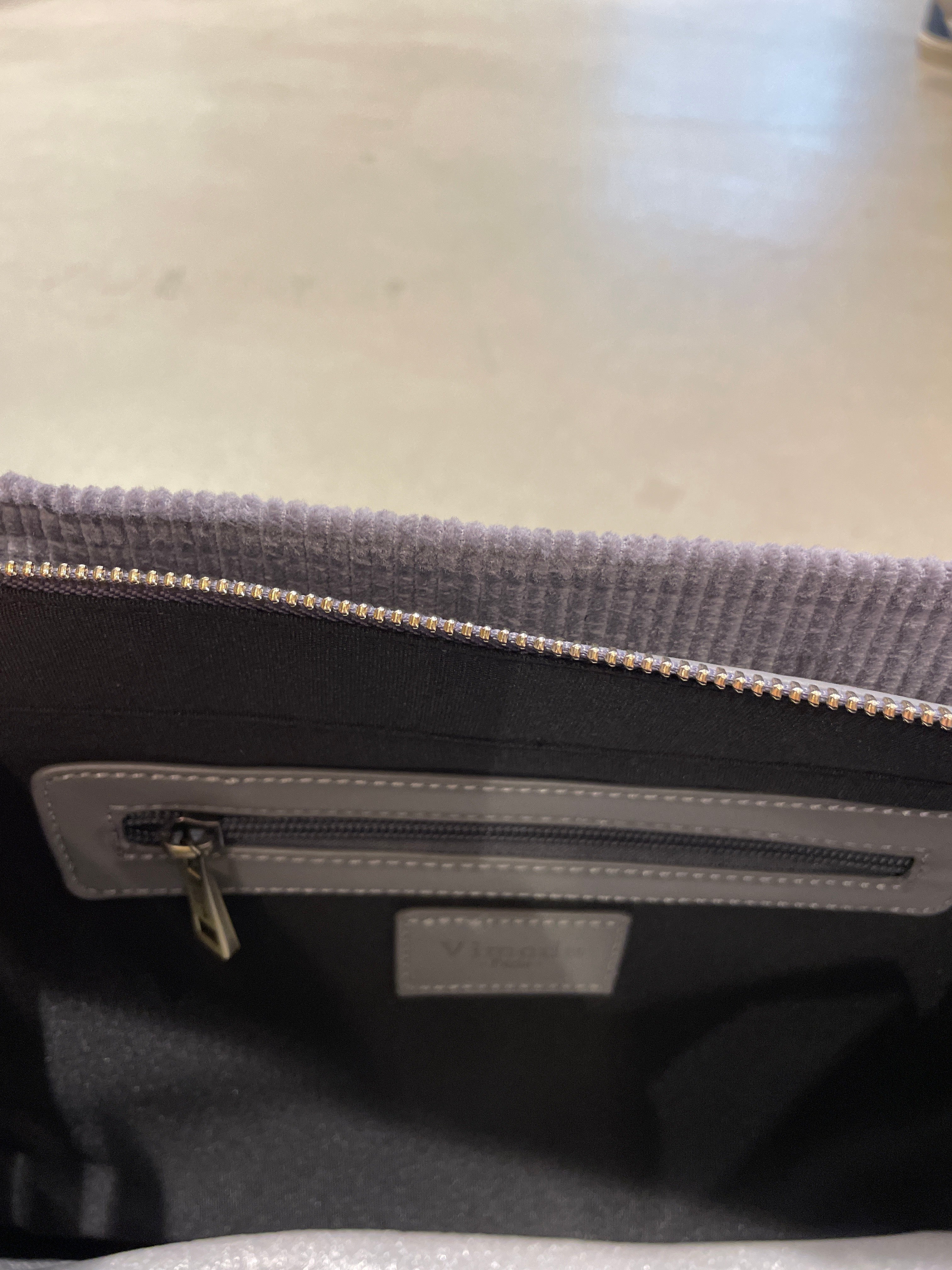 Tasche Kord Grey