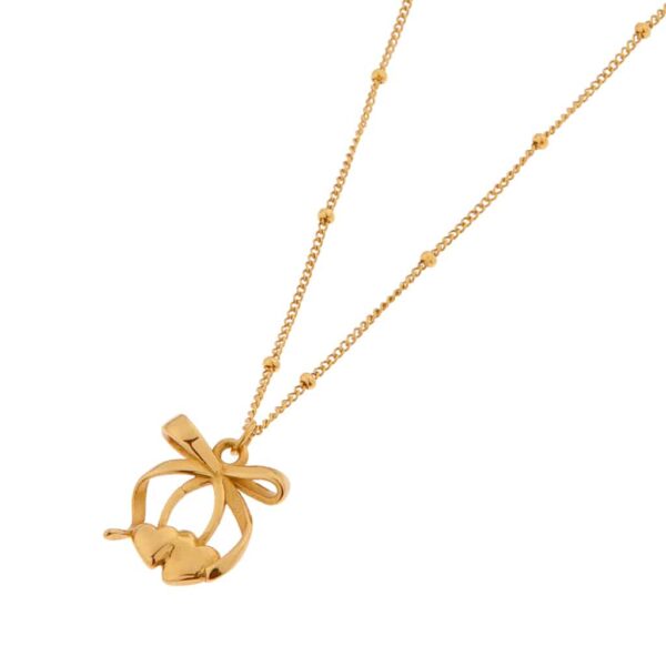 Label KIKI Cherry bow necklace