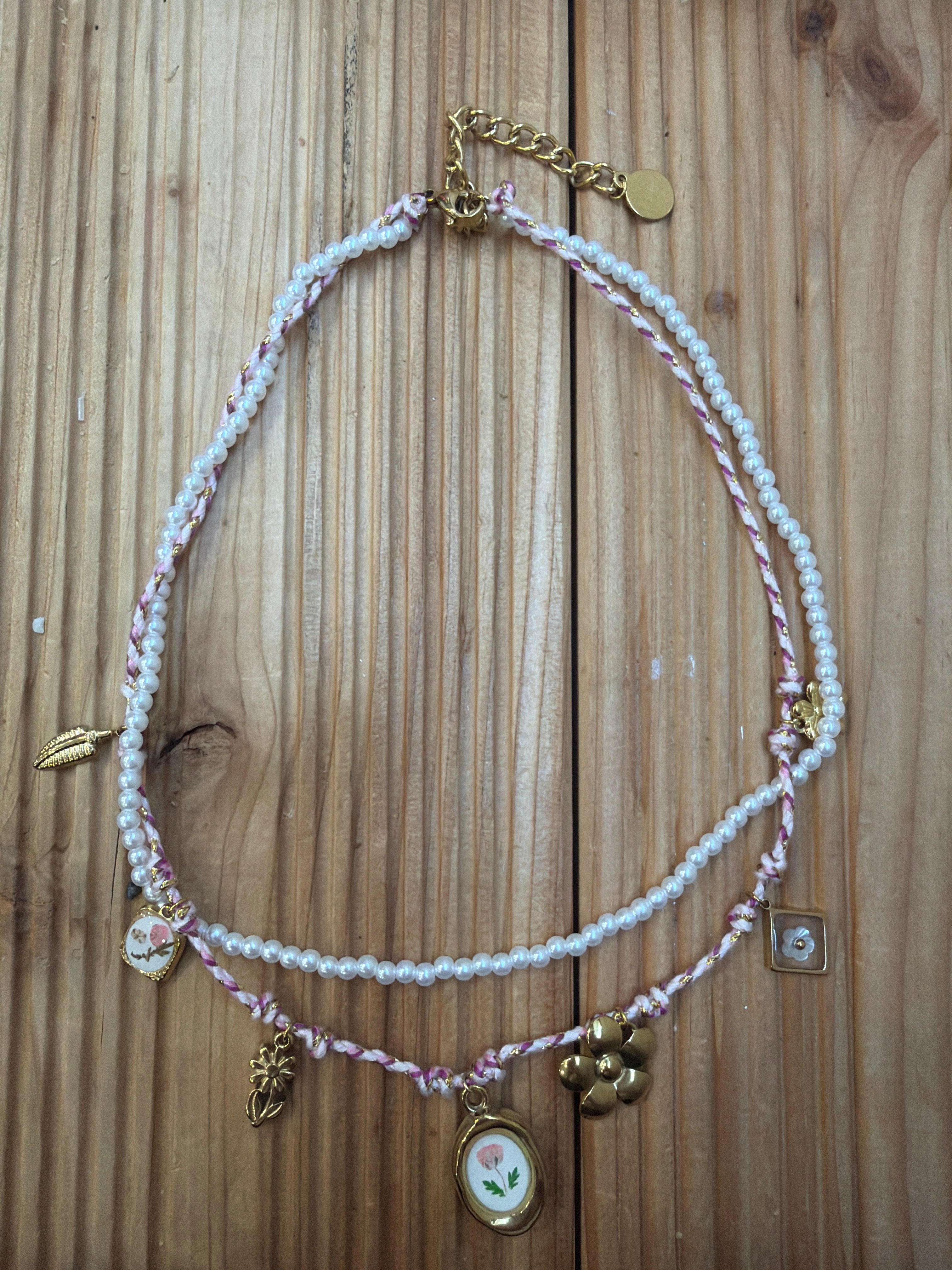 Kette Pearl Flower
