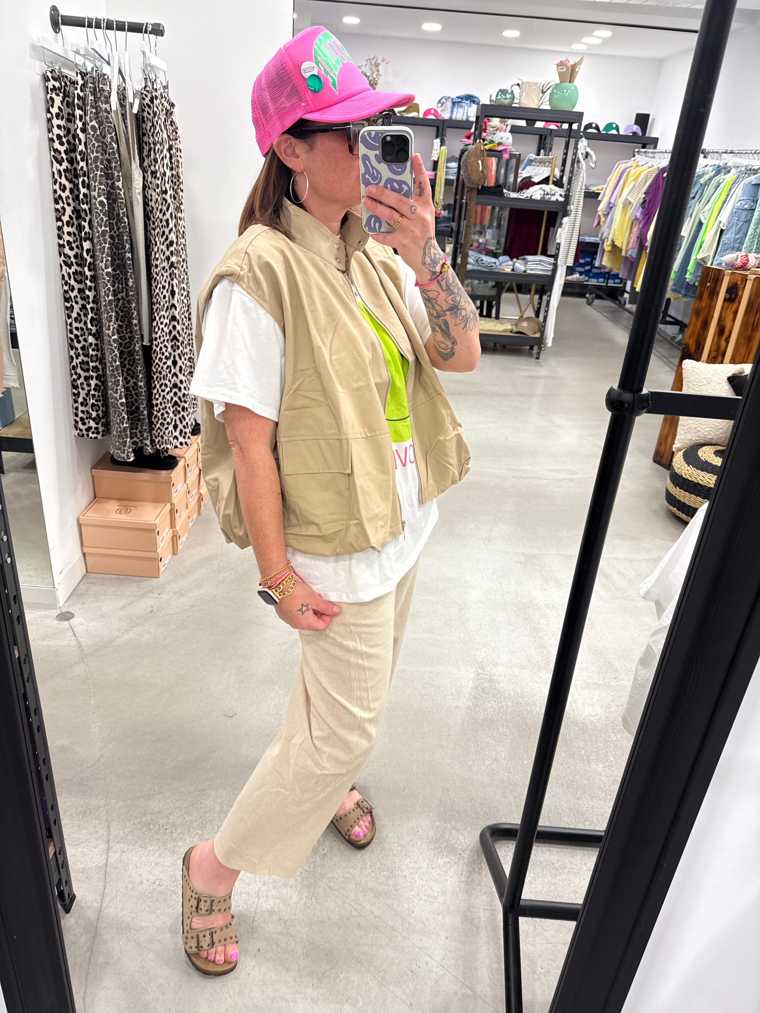 Weste beige