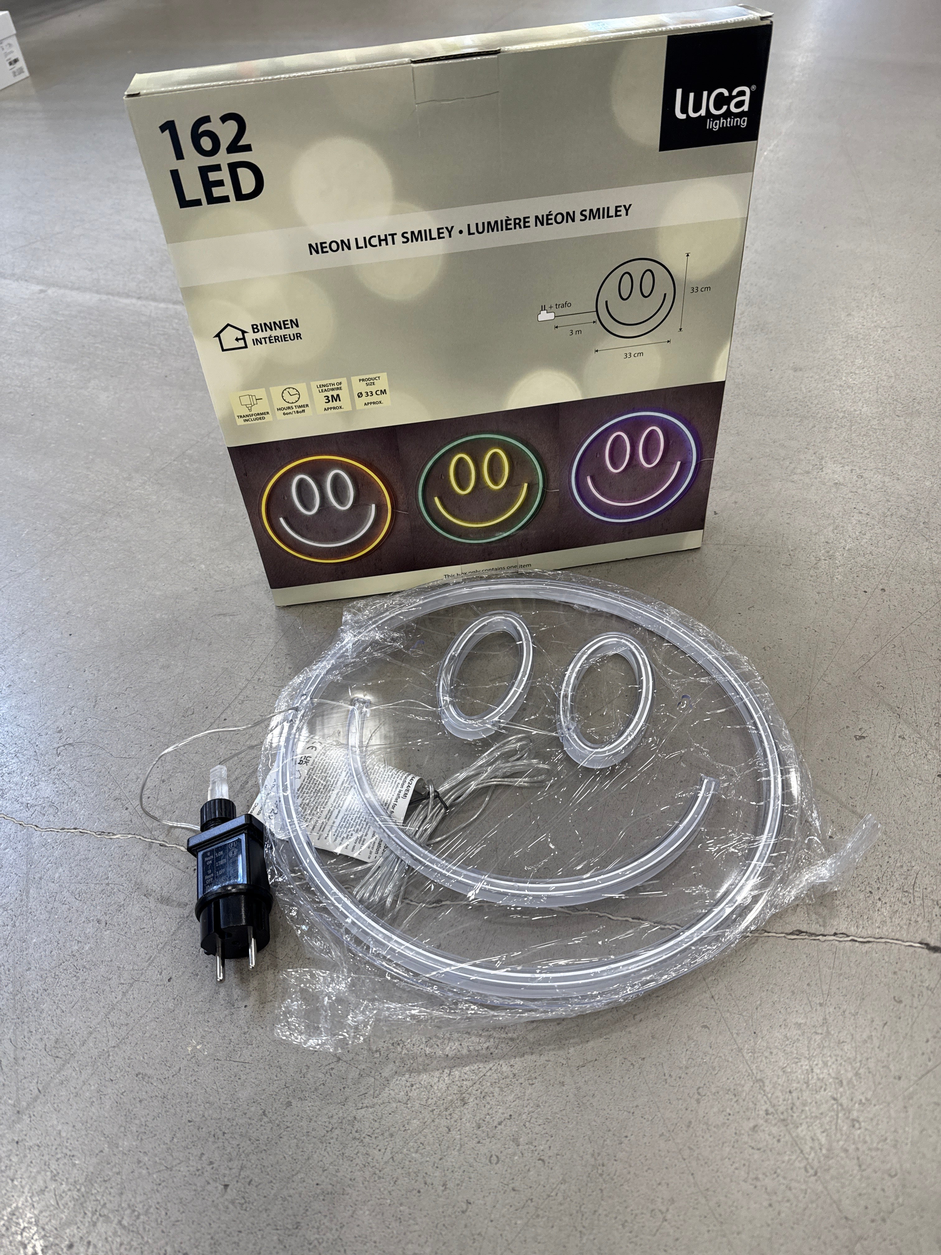 Deko Neon Licht Smiley