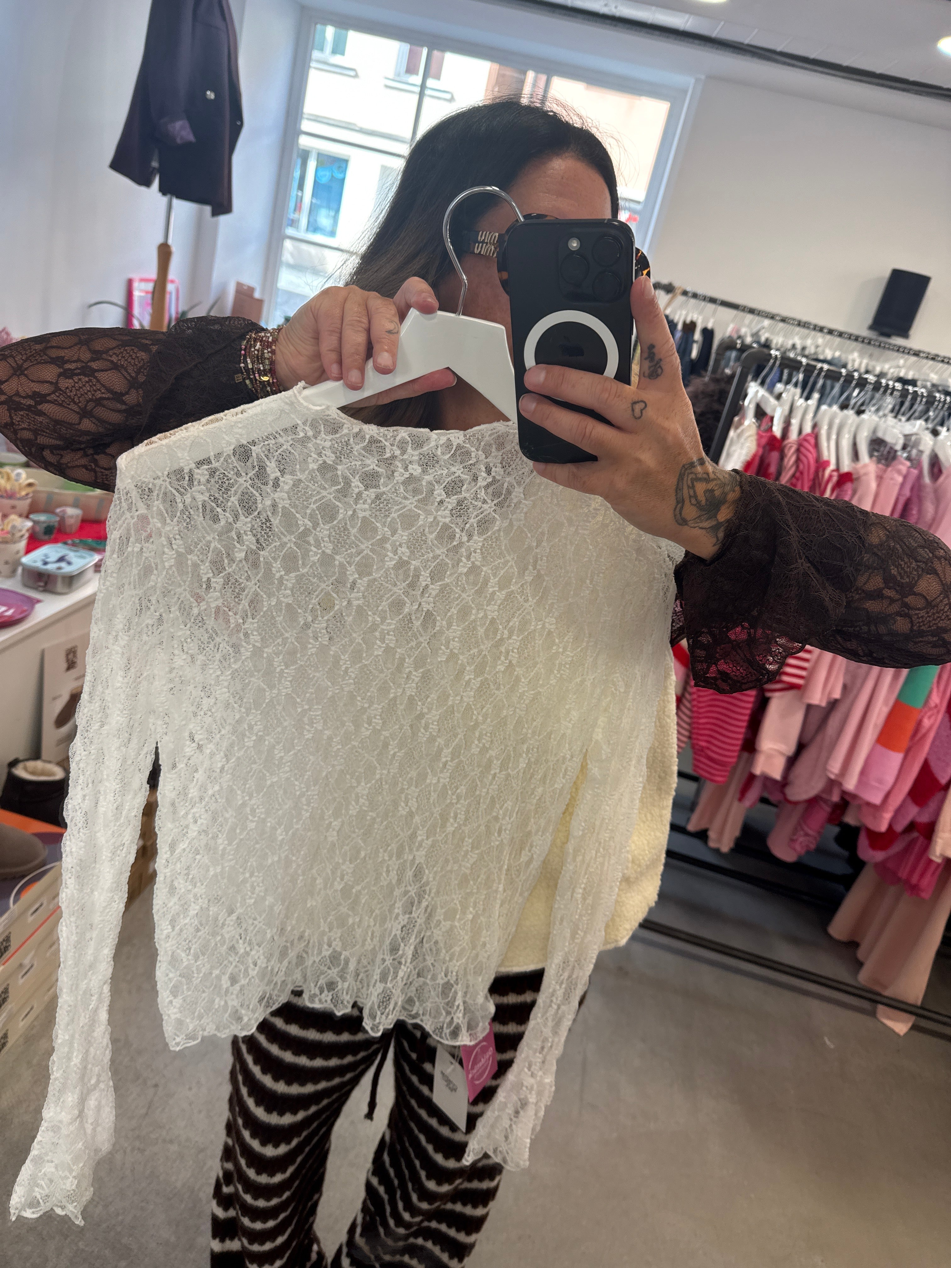 Longsleeve Mesh lace