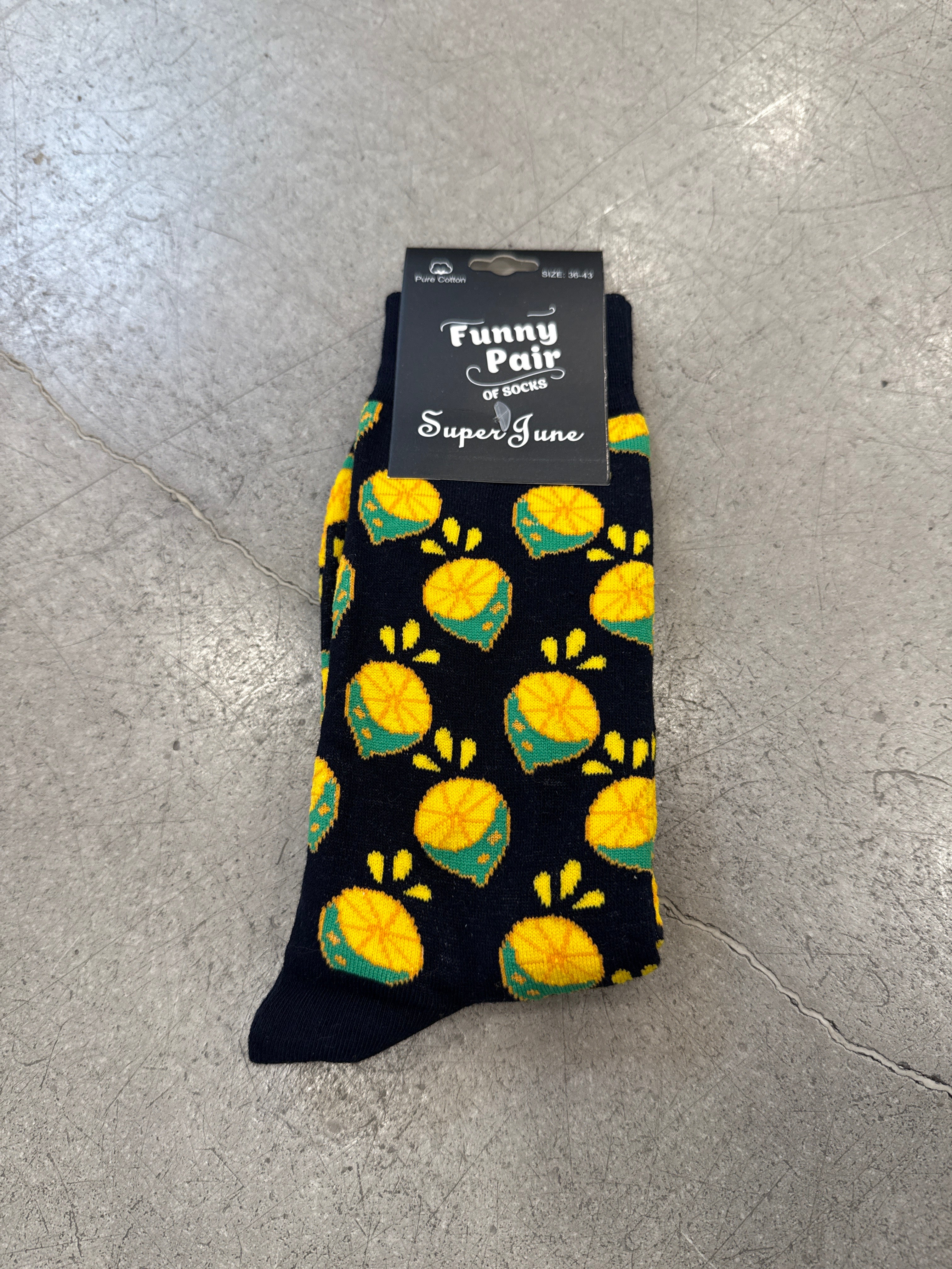 Socken Fruits Zitrone