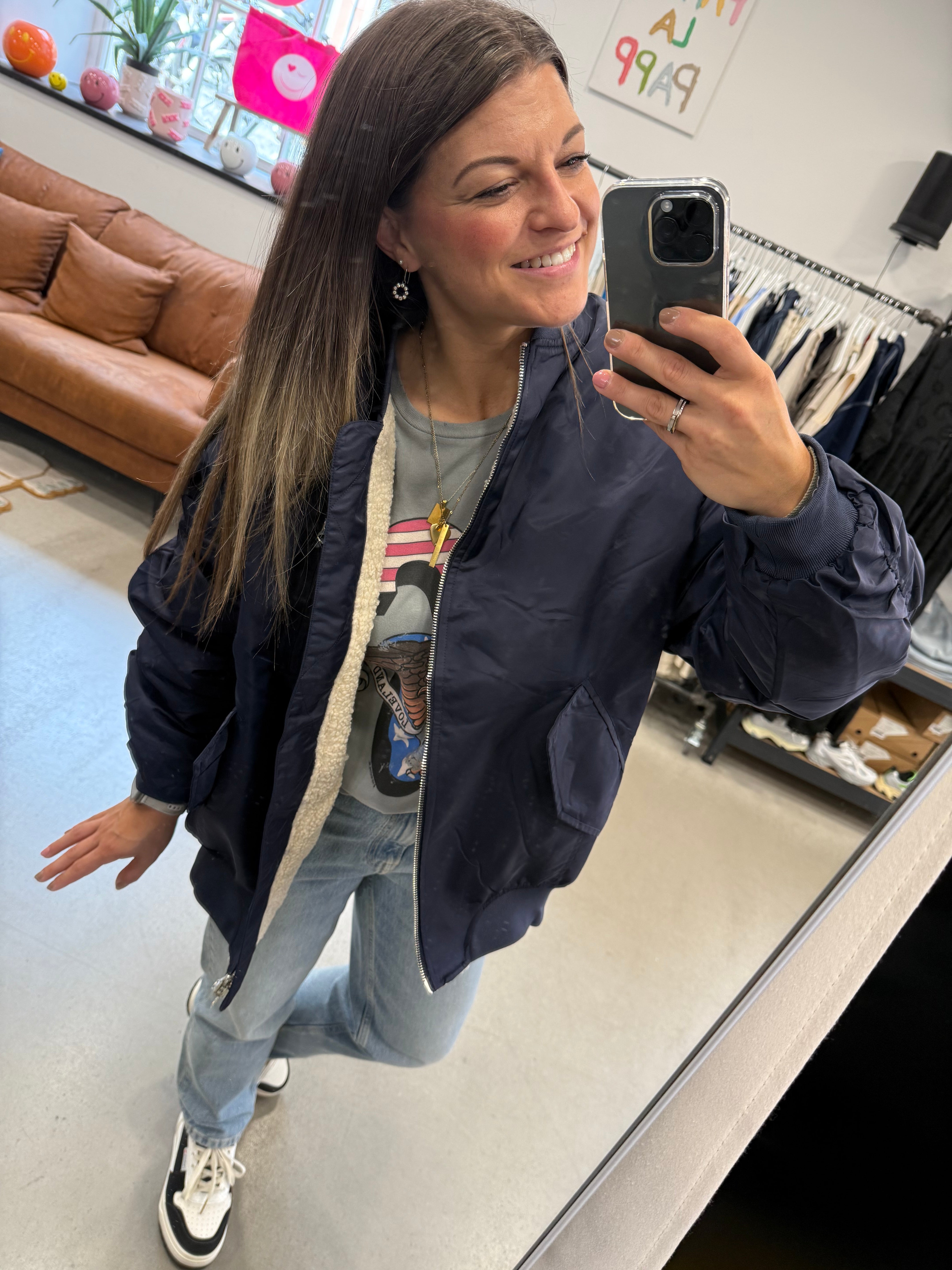 Jacke Bomber Teddy
