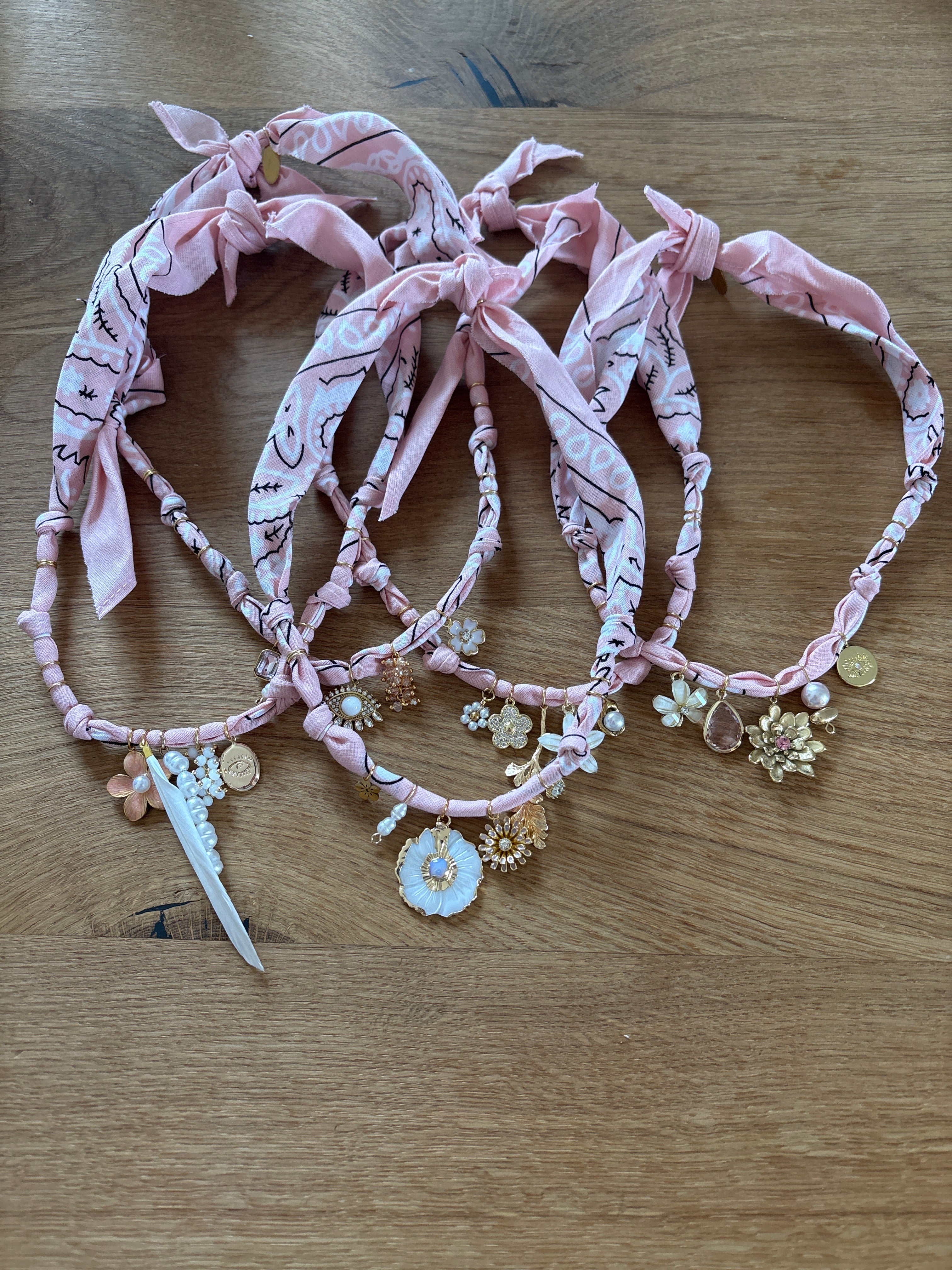 Kette Bandana rosa