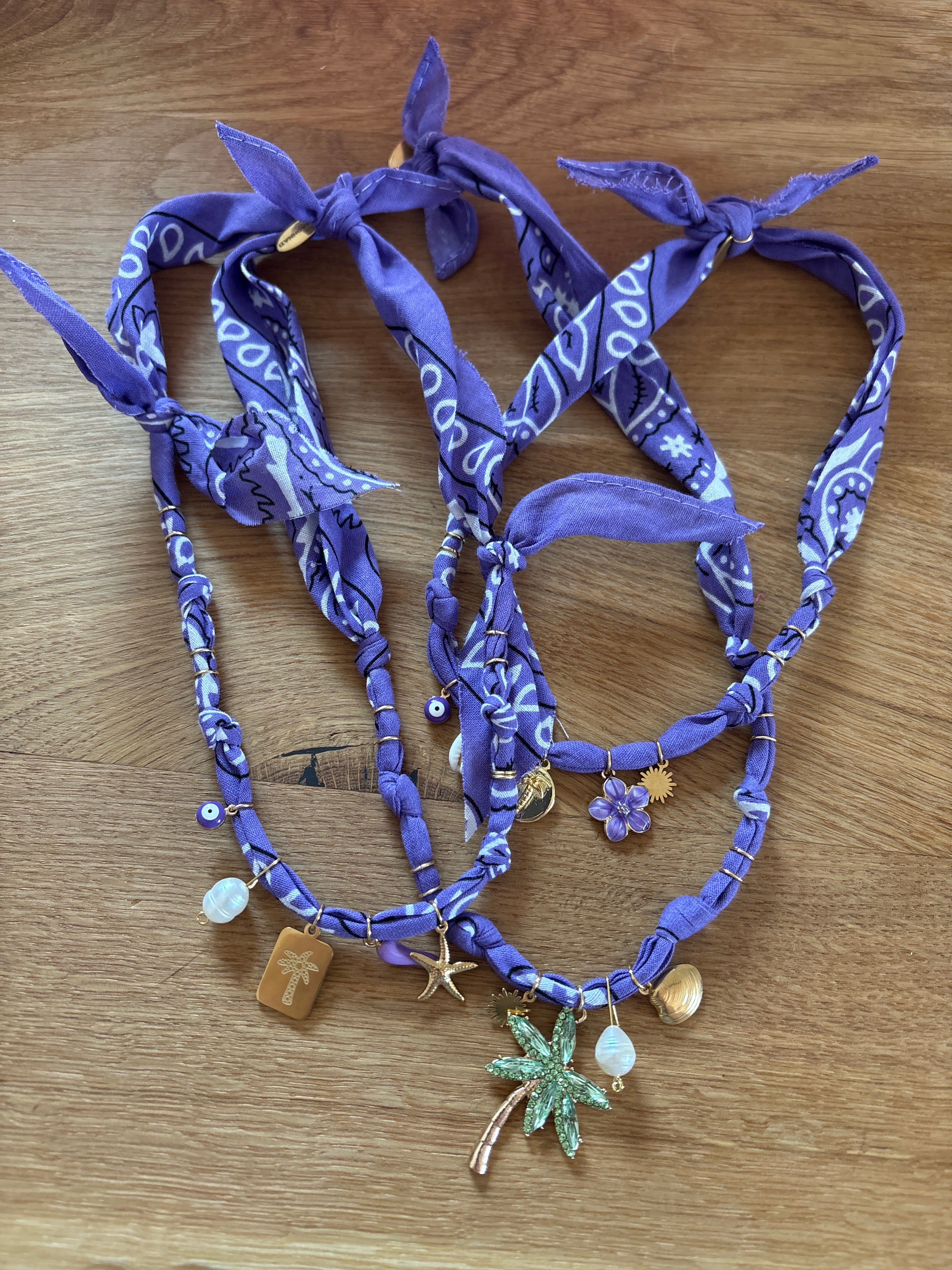 Kette Bandana lila dunkel