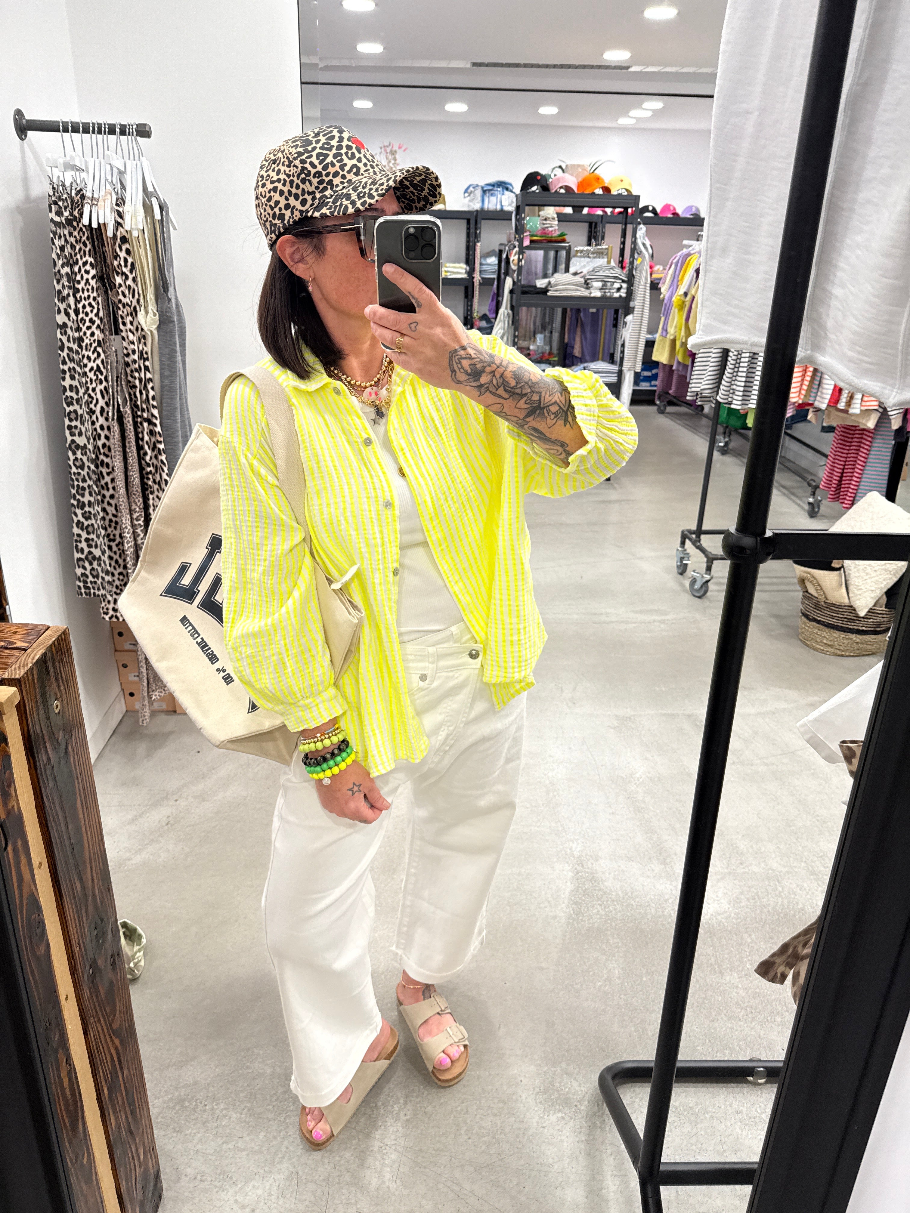 Bluse Musseln Neon