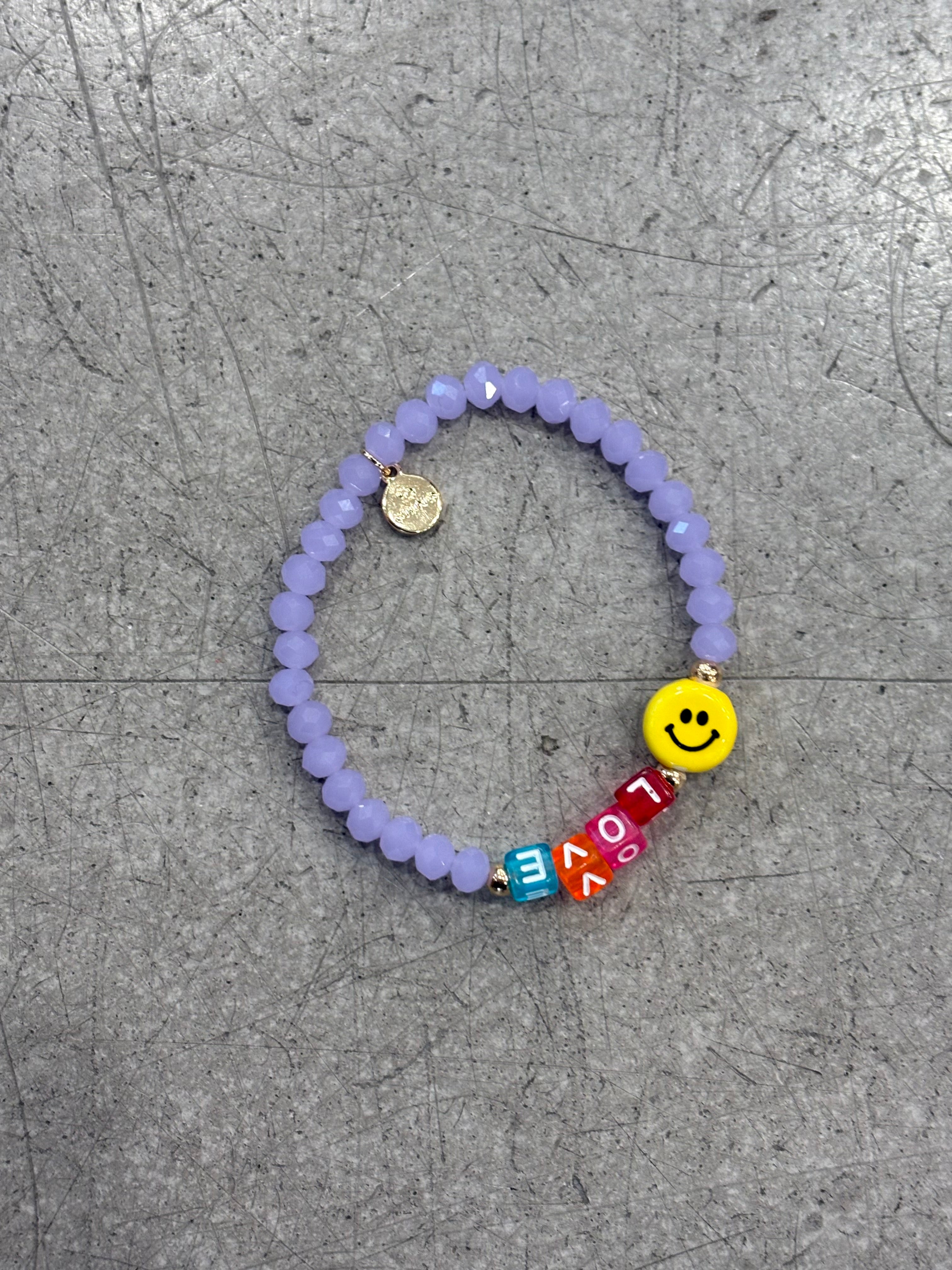 Armband smiley Love