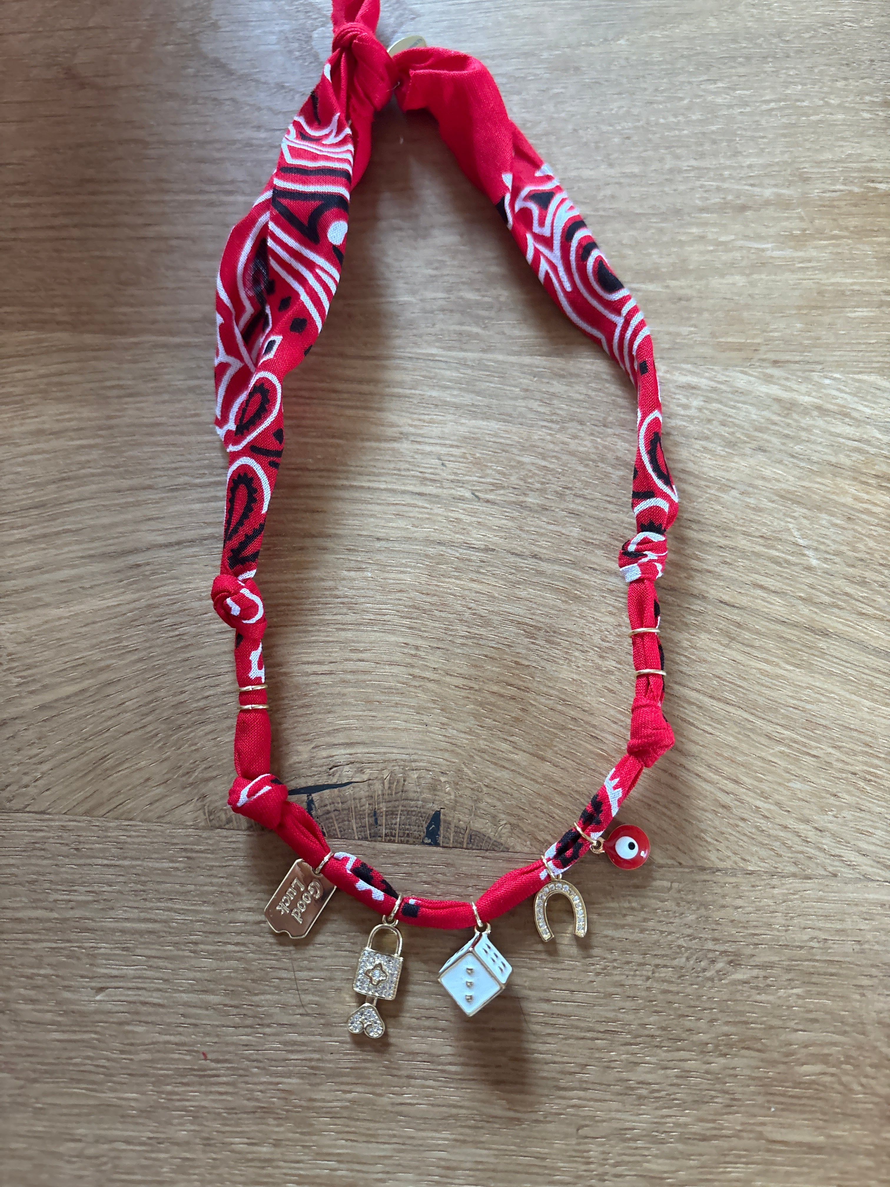 Kette Bandana rot