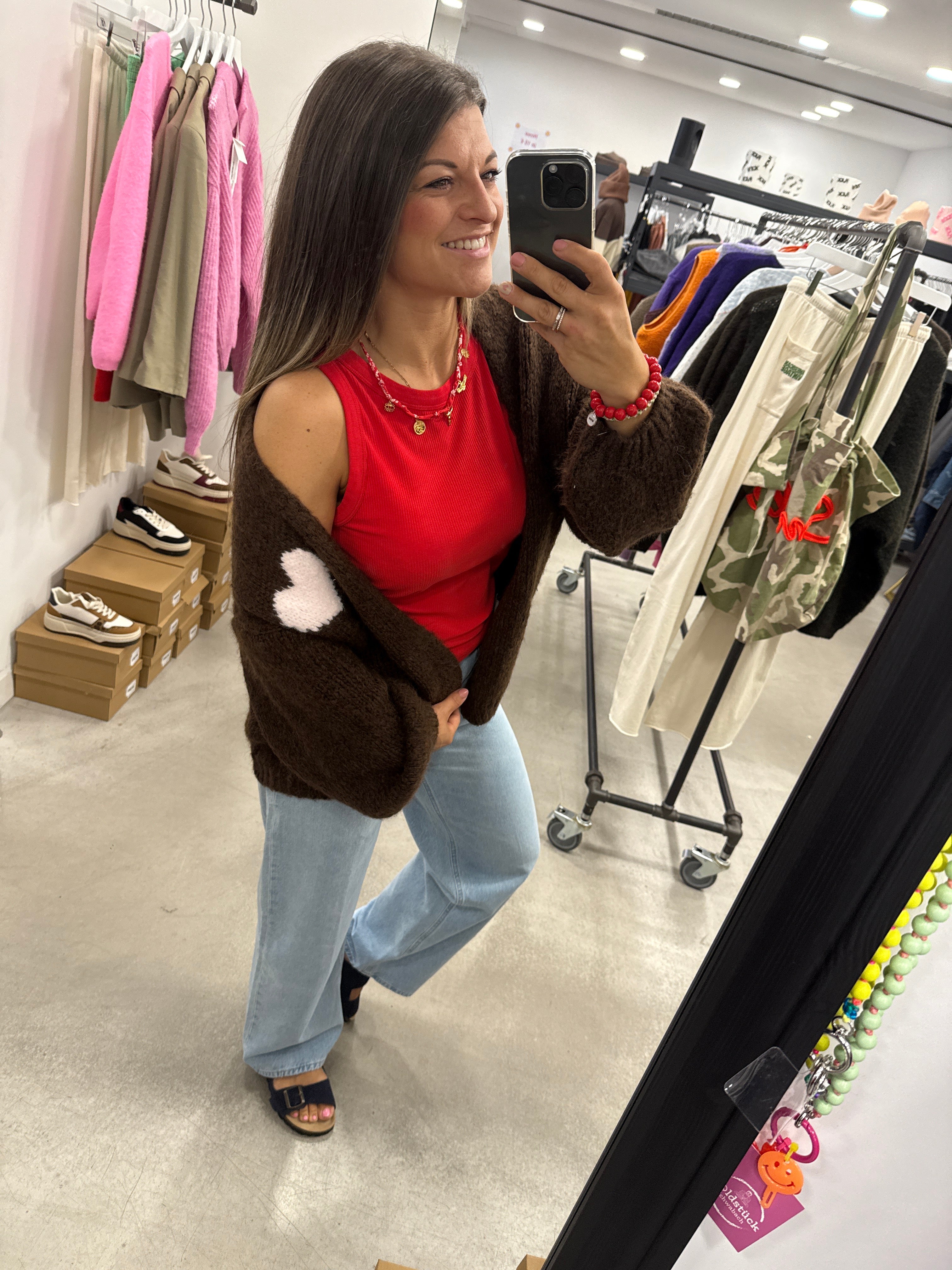 Jacke Cardigan Smile Heart