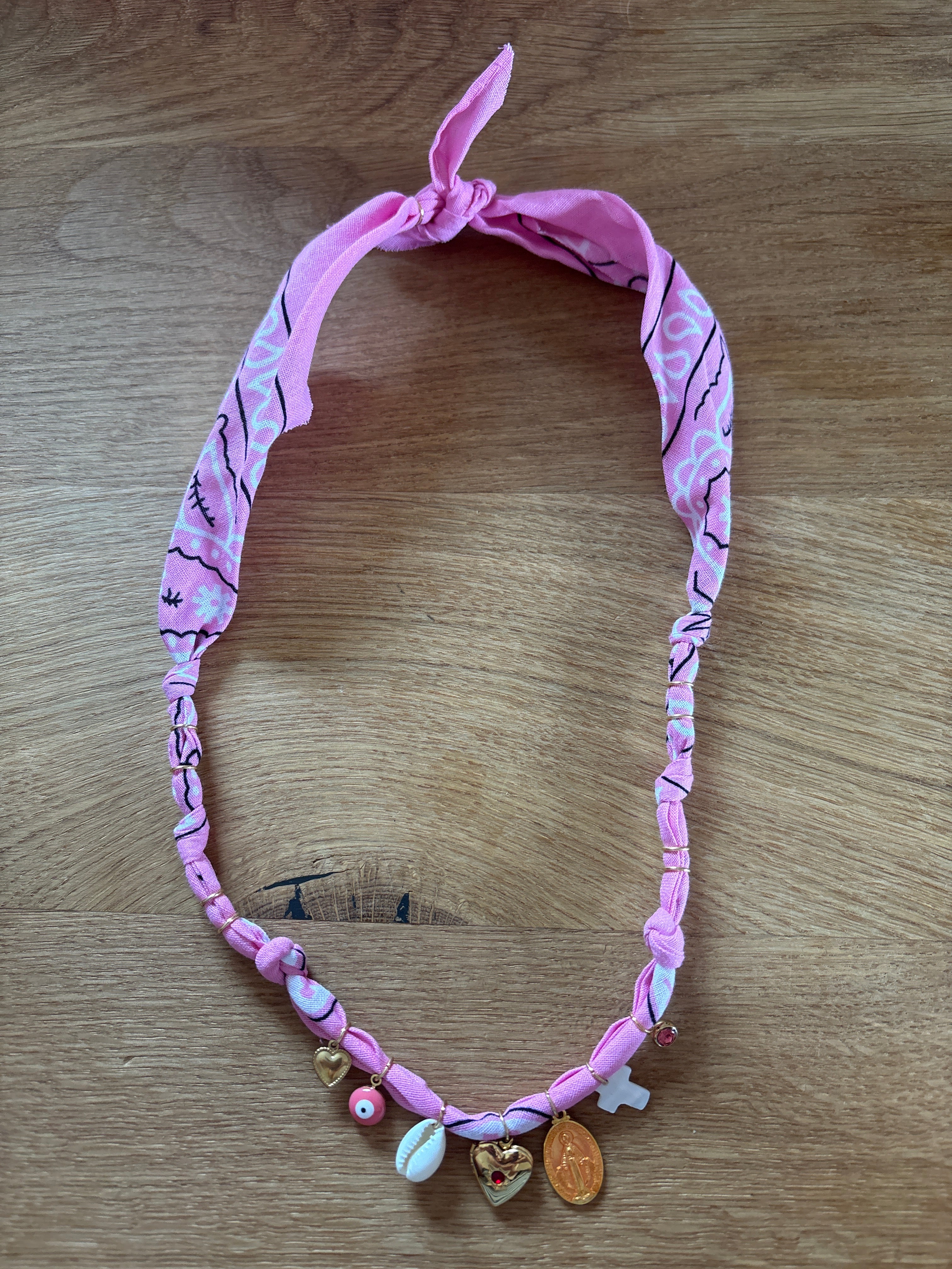 Kette Bandana rosa-pink