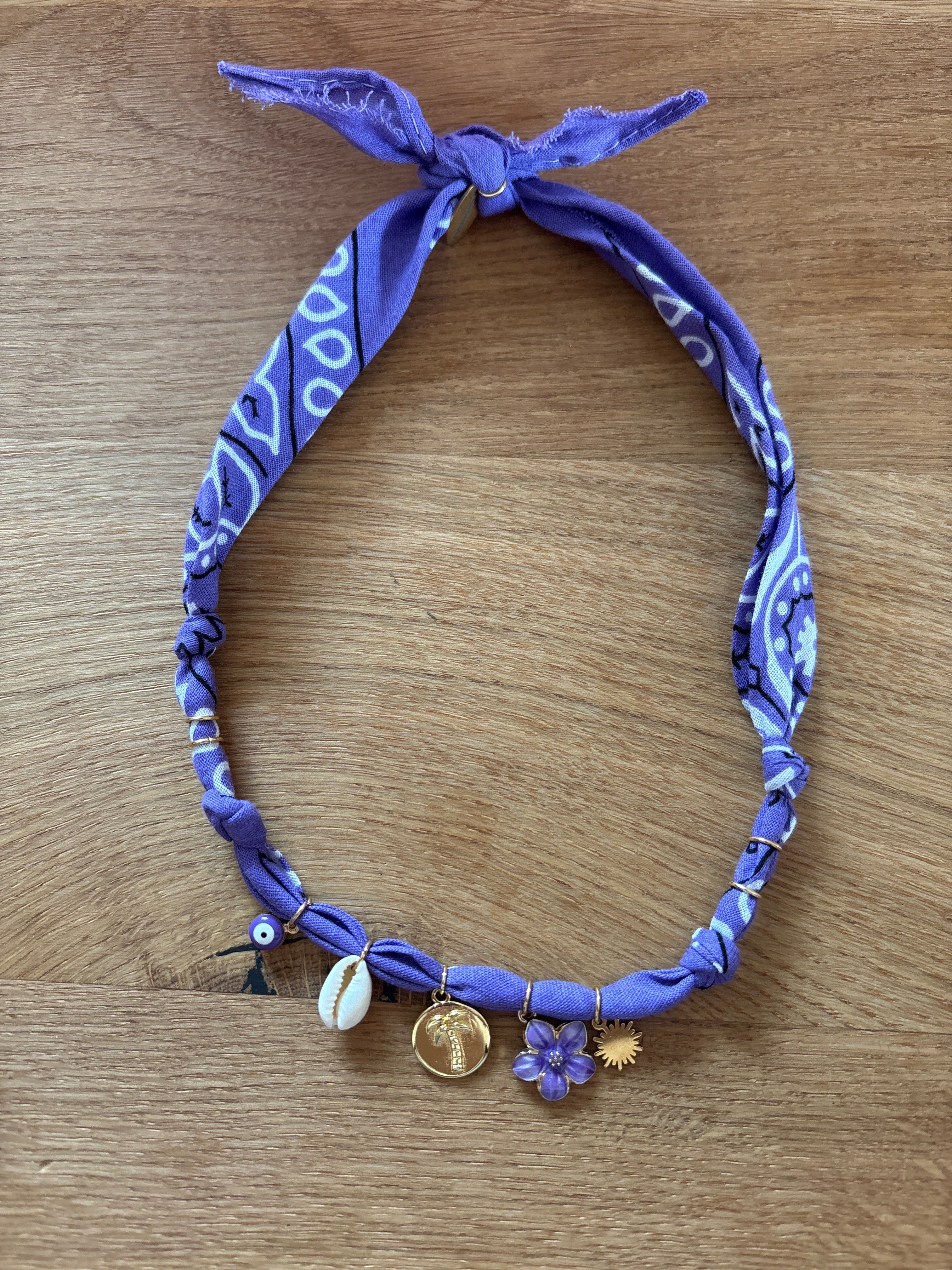 Kette Bandana lila dunkel