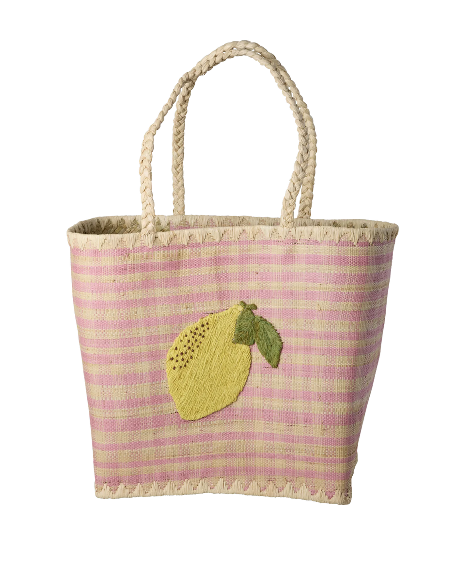 Rice Groß Raffia Tasche