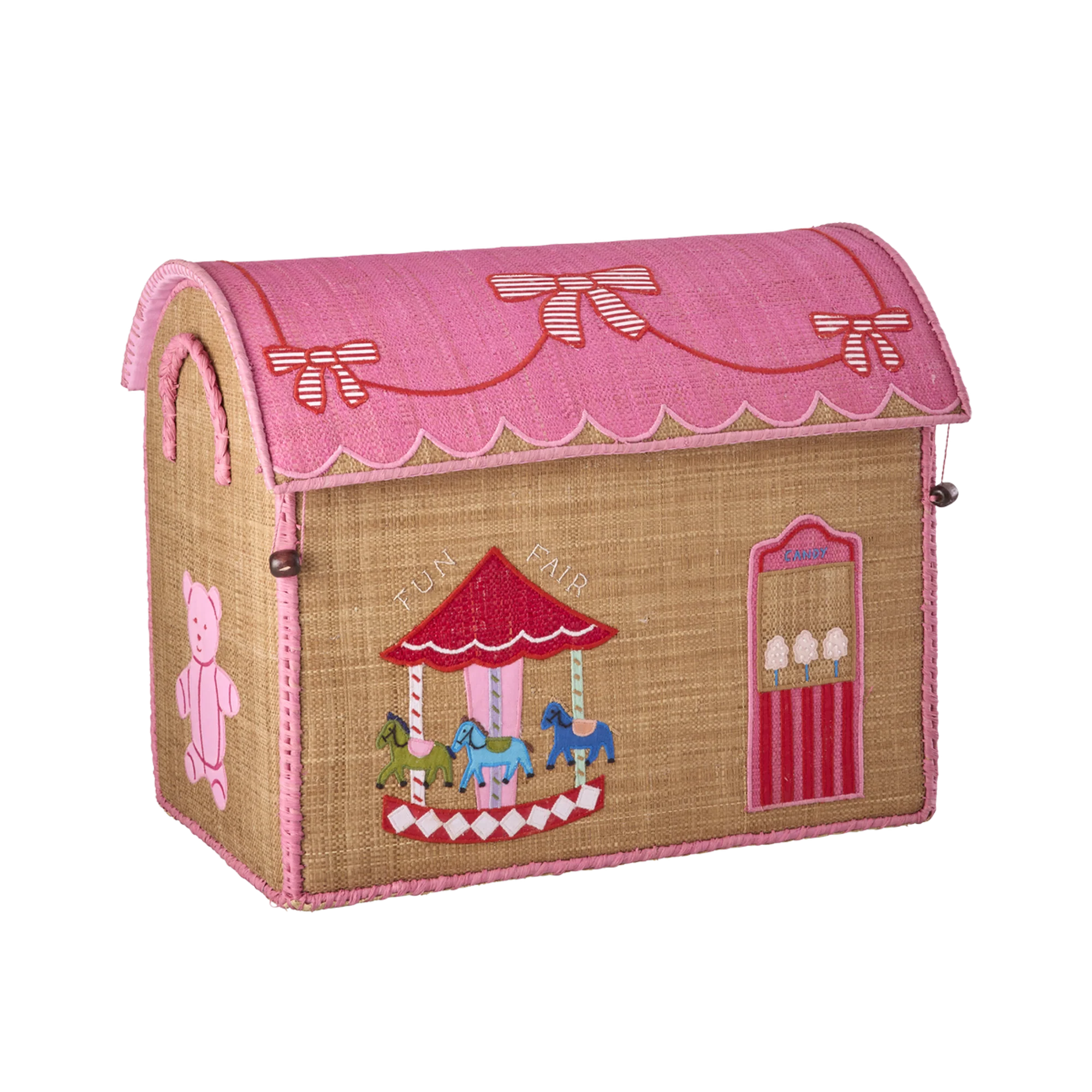 Rice Mittelgroße Raffia Aufbewahrungshaus Fun Fair