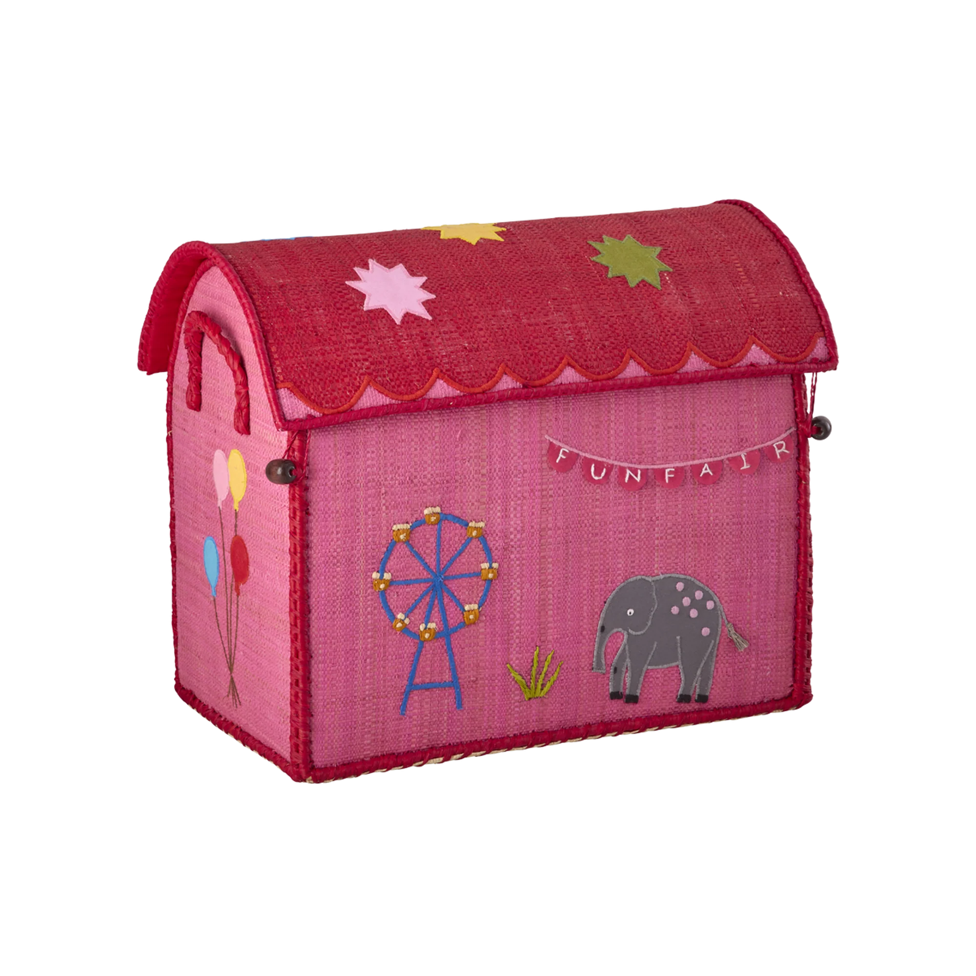 Rice Kleine Raffia Aufbewahrungshaus Fun Fair