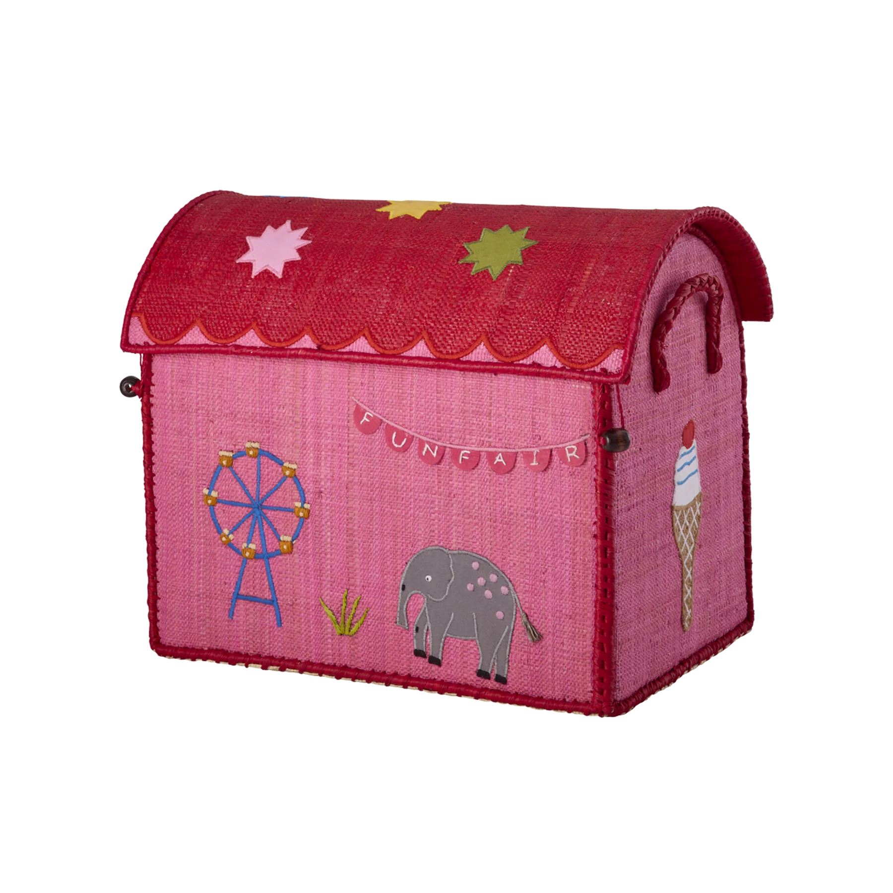 Rice Kleine Raffia Aufbewahrungshaus Fun Fair