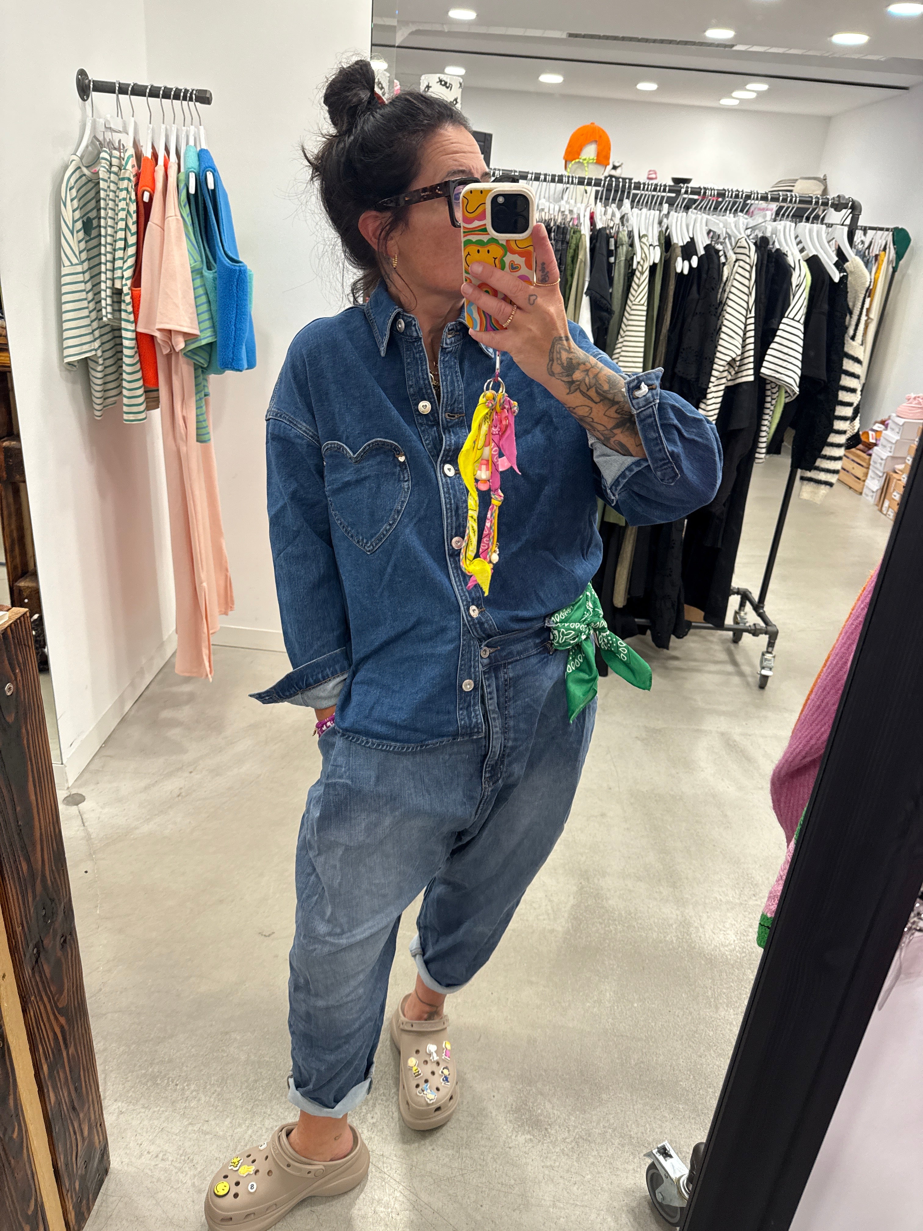 Hemd Denim Heart
