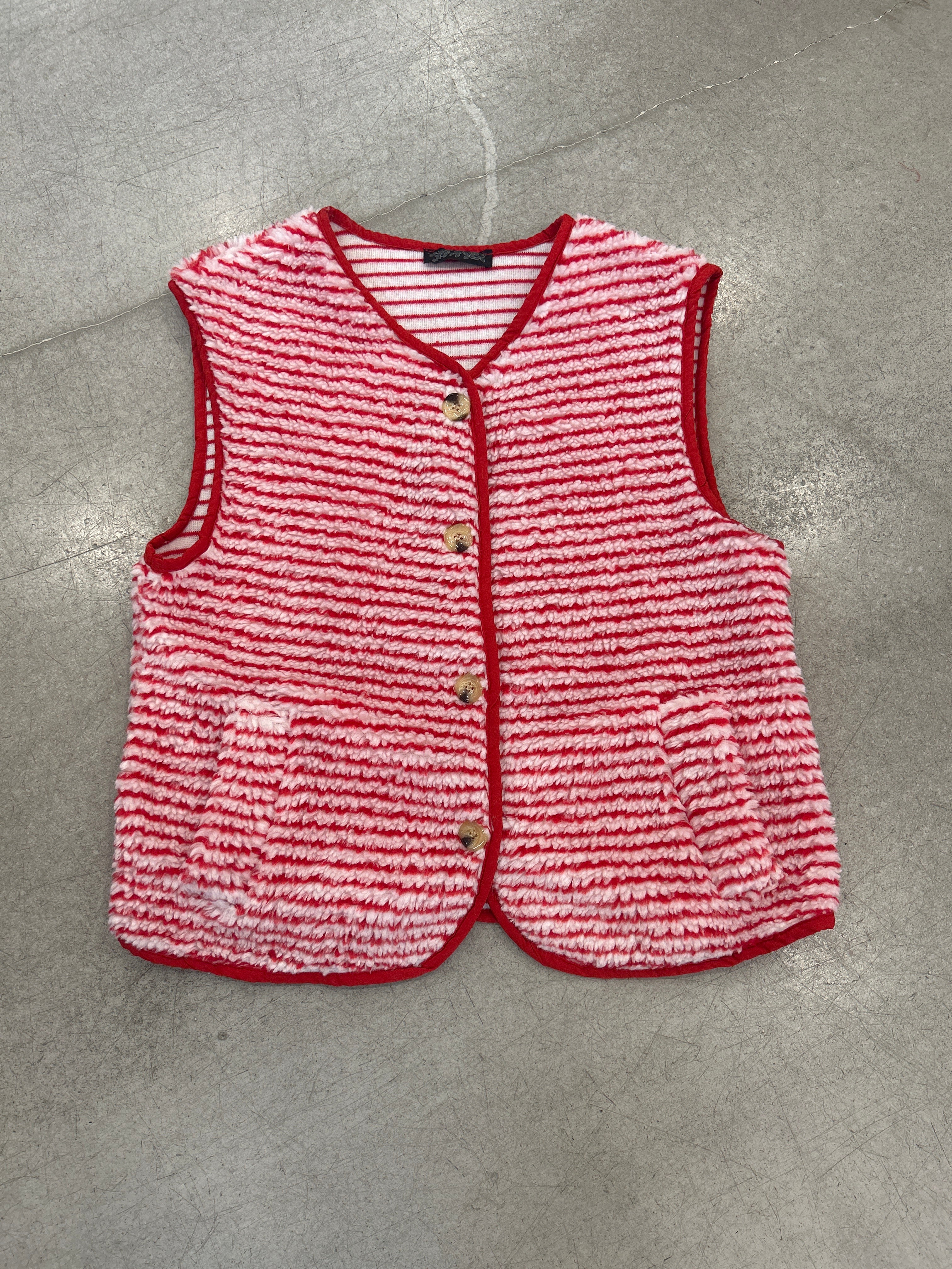 Weste stripe red