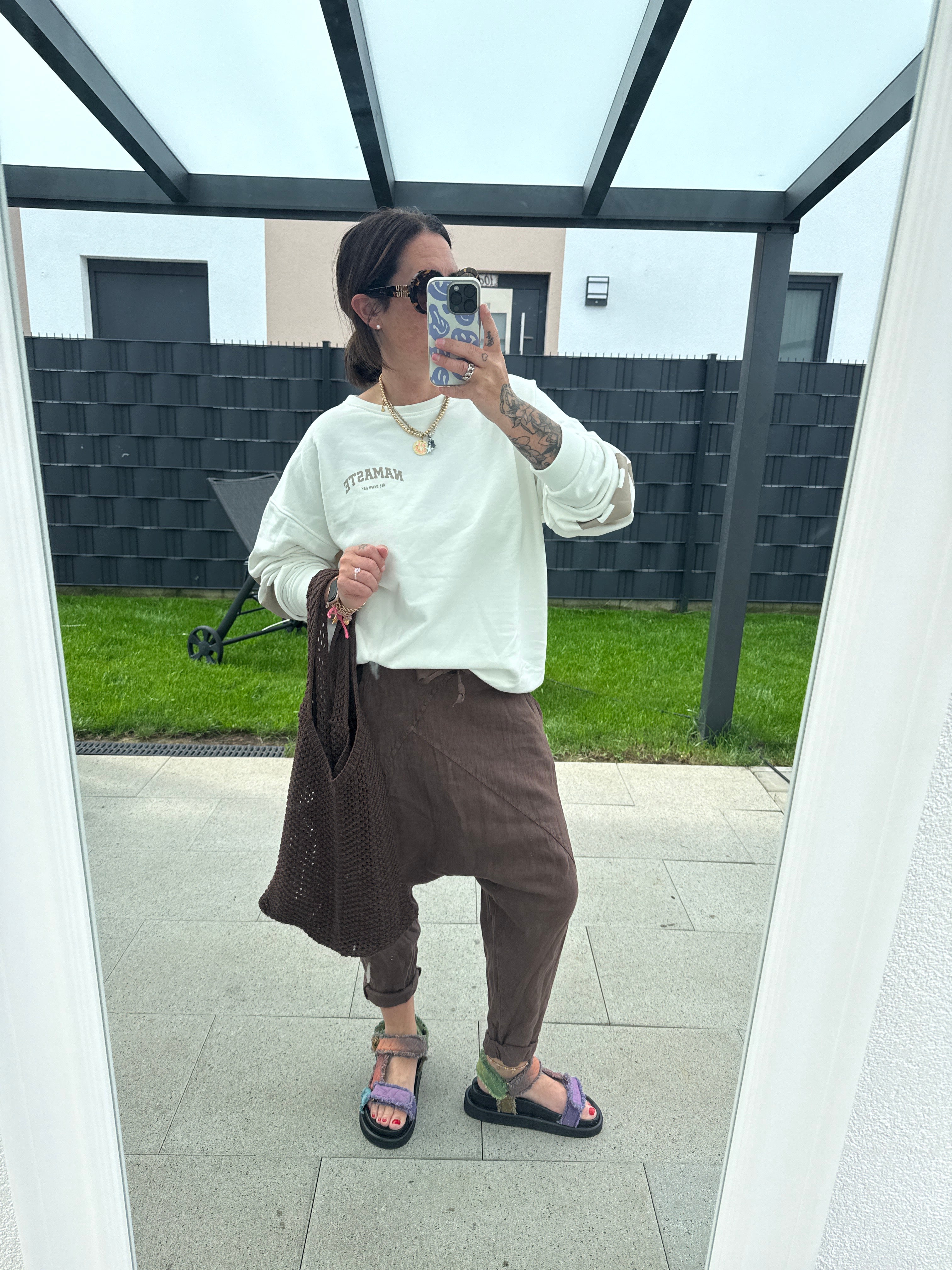 Pullover Namaste weiss