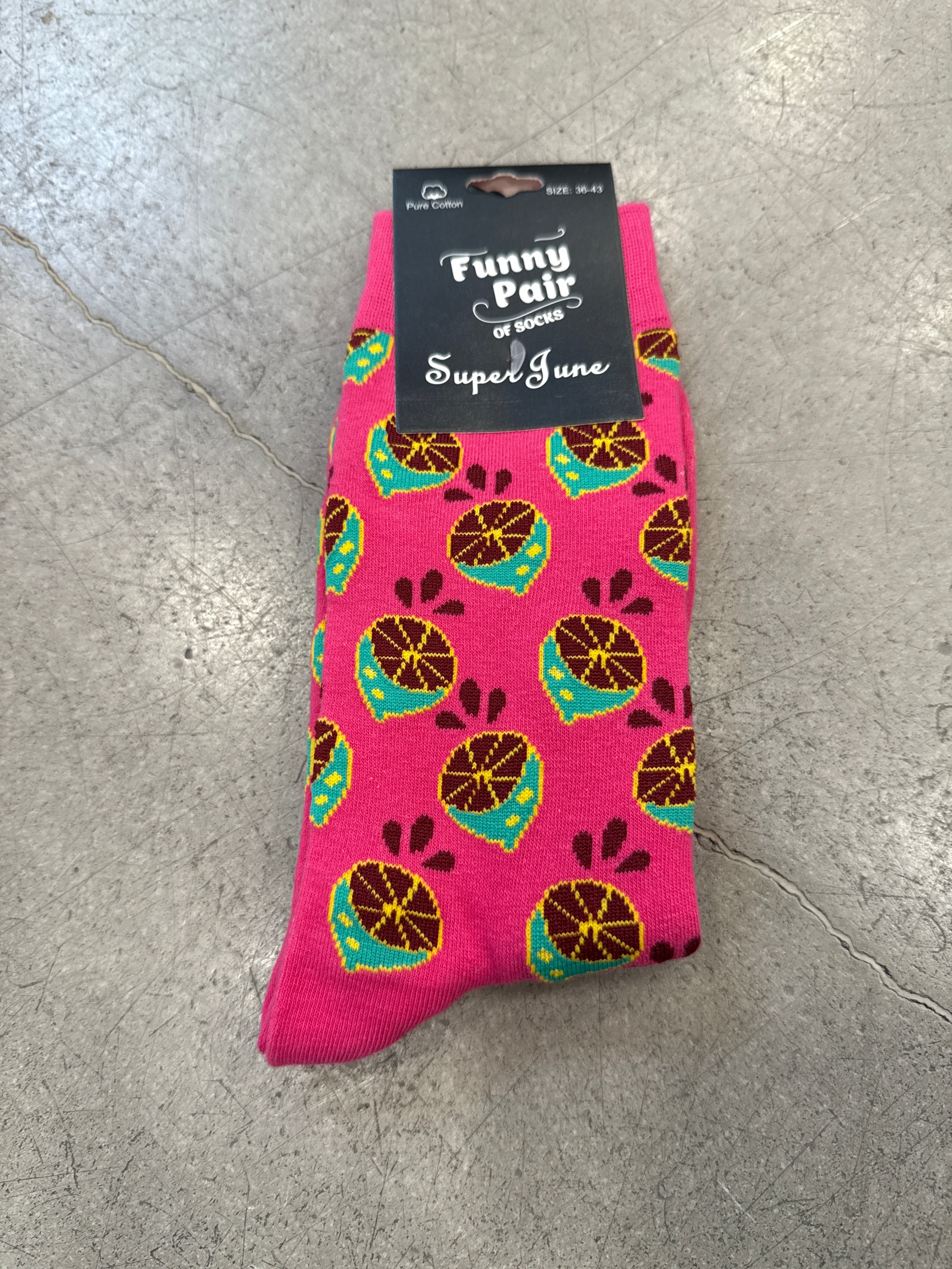 Socken Fruits Zitrone
