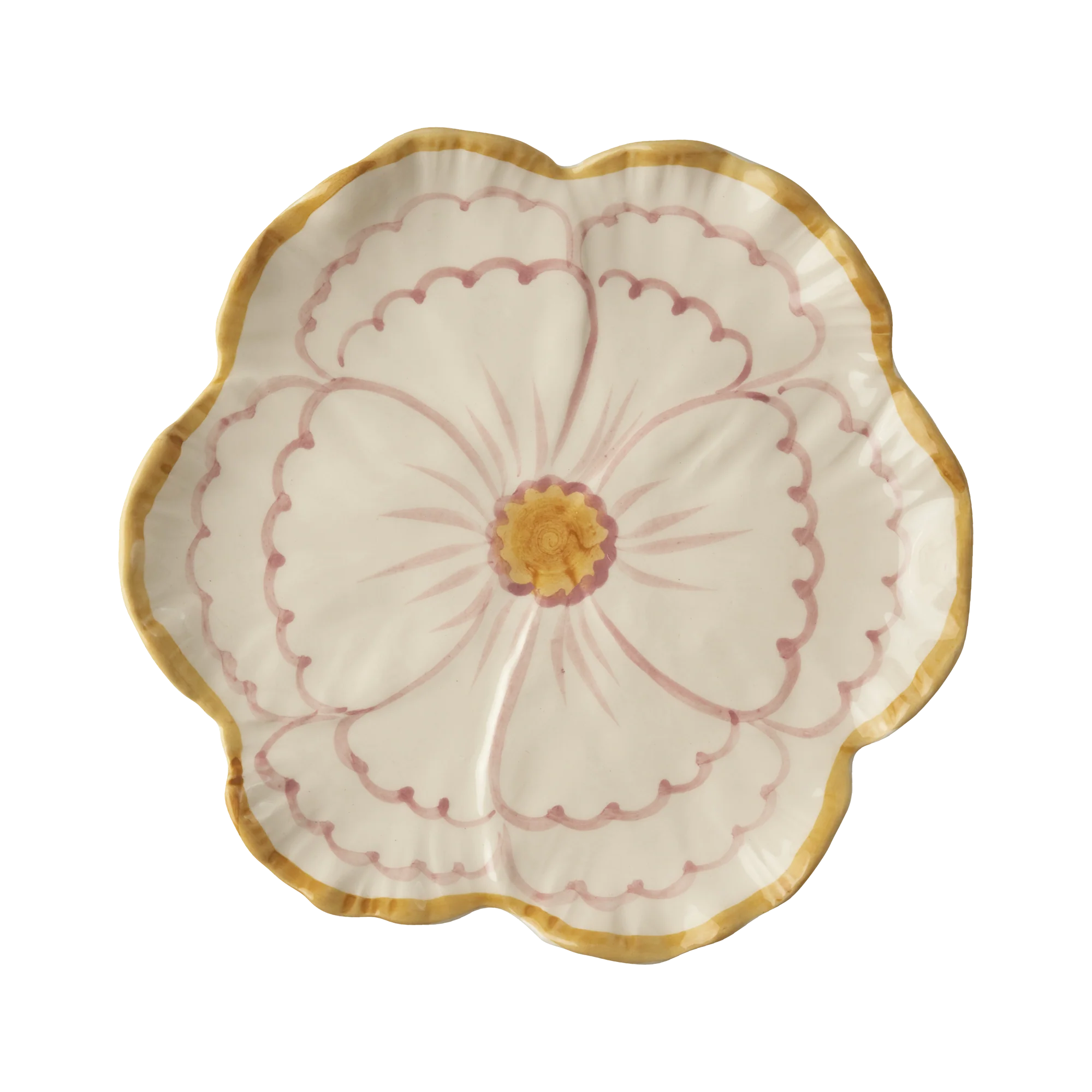 RICE Keramik Beilagenteller Flower