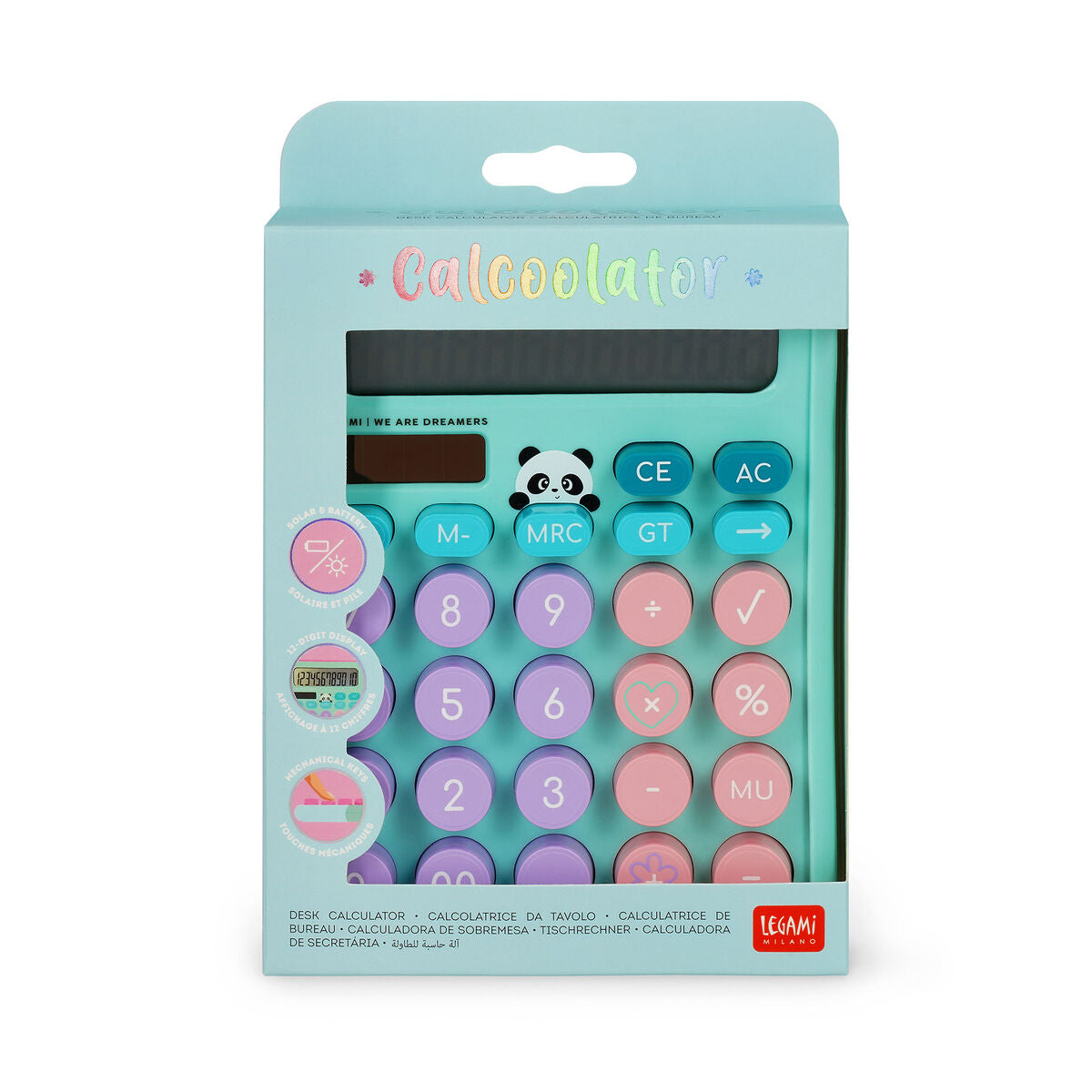 Legami Taschenrechner Panda
