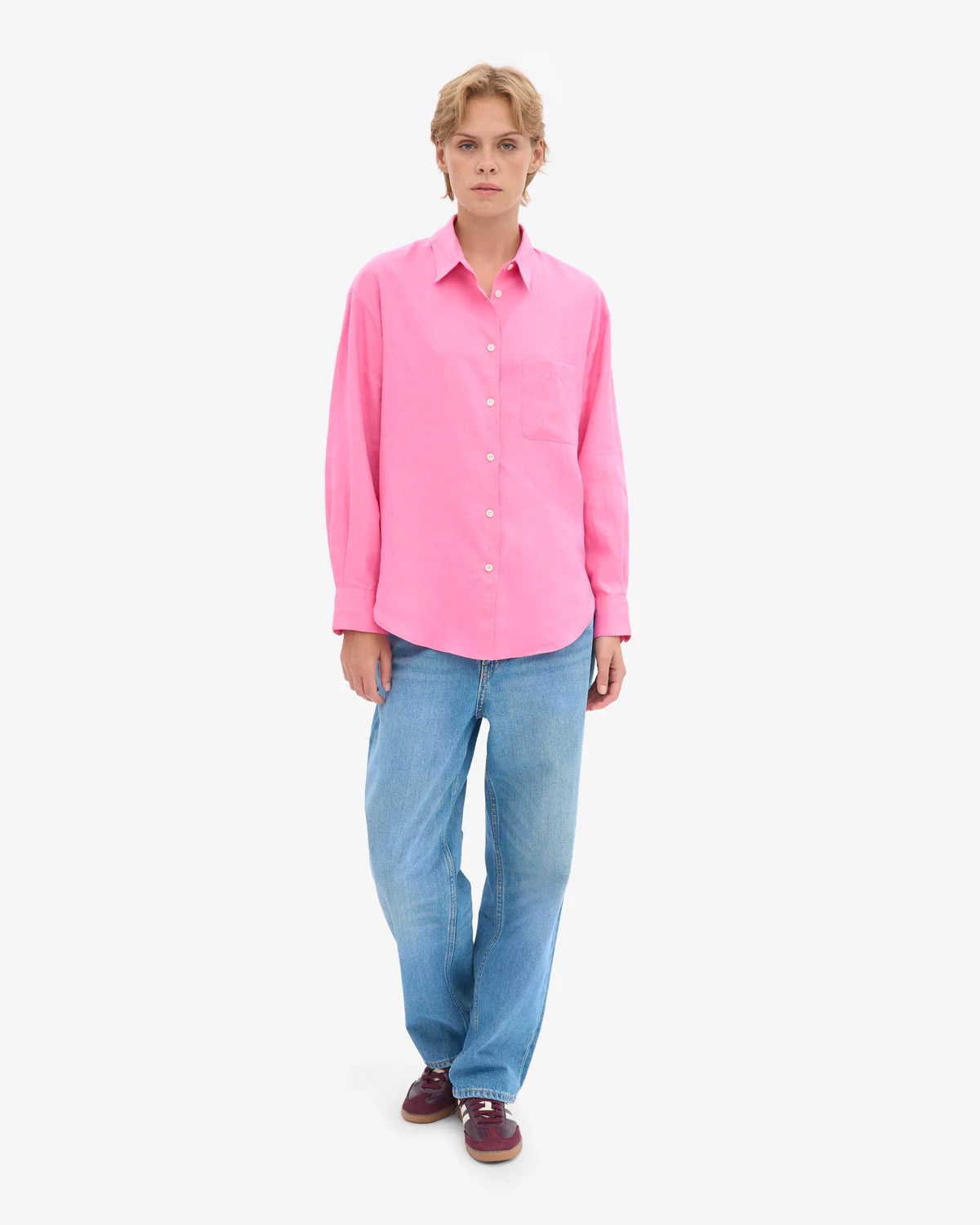 CFSLinen OversizedShirt Bubblegum