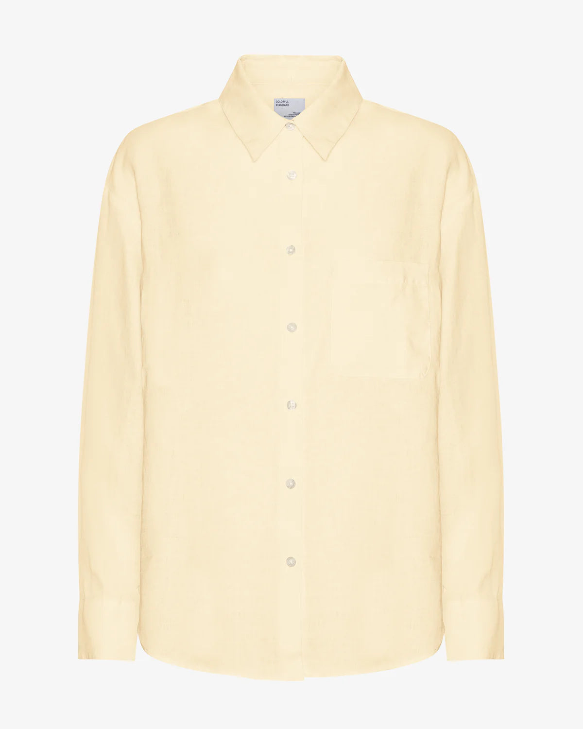 CFSLinen Oversized Shirt Soft Yellow