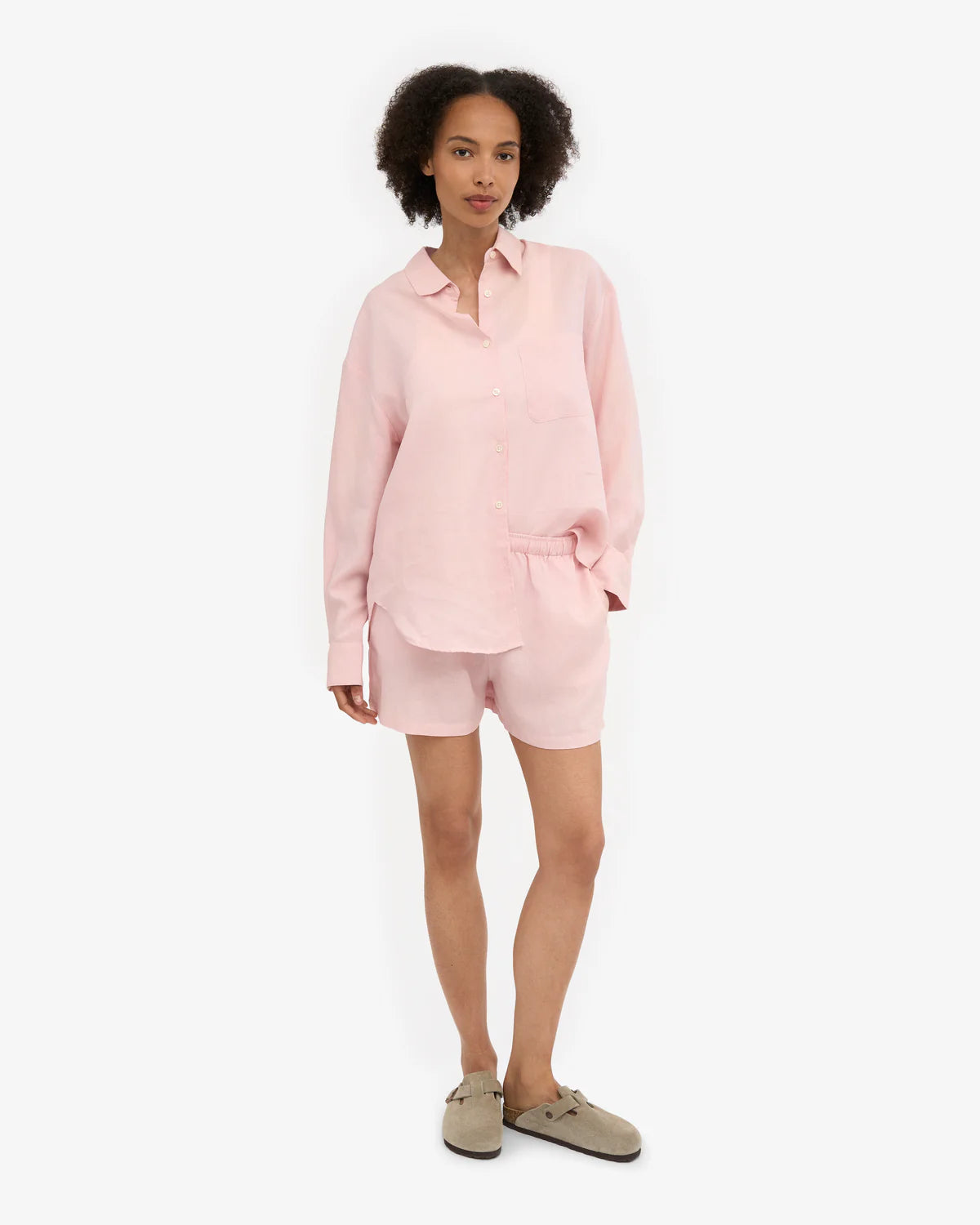 CFS Linen Shorts - Faded Pink