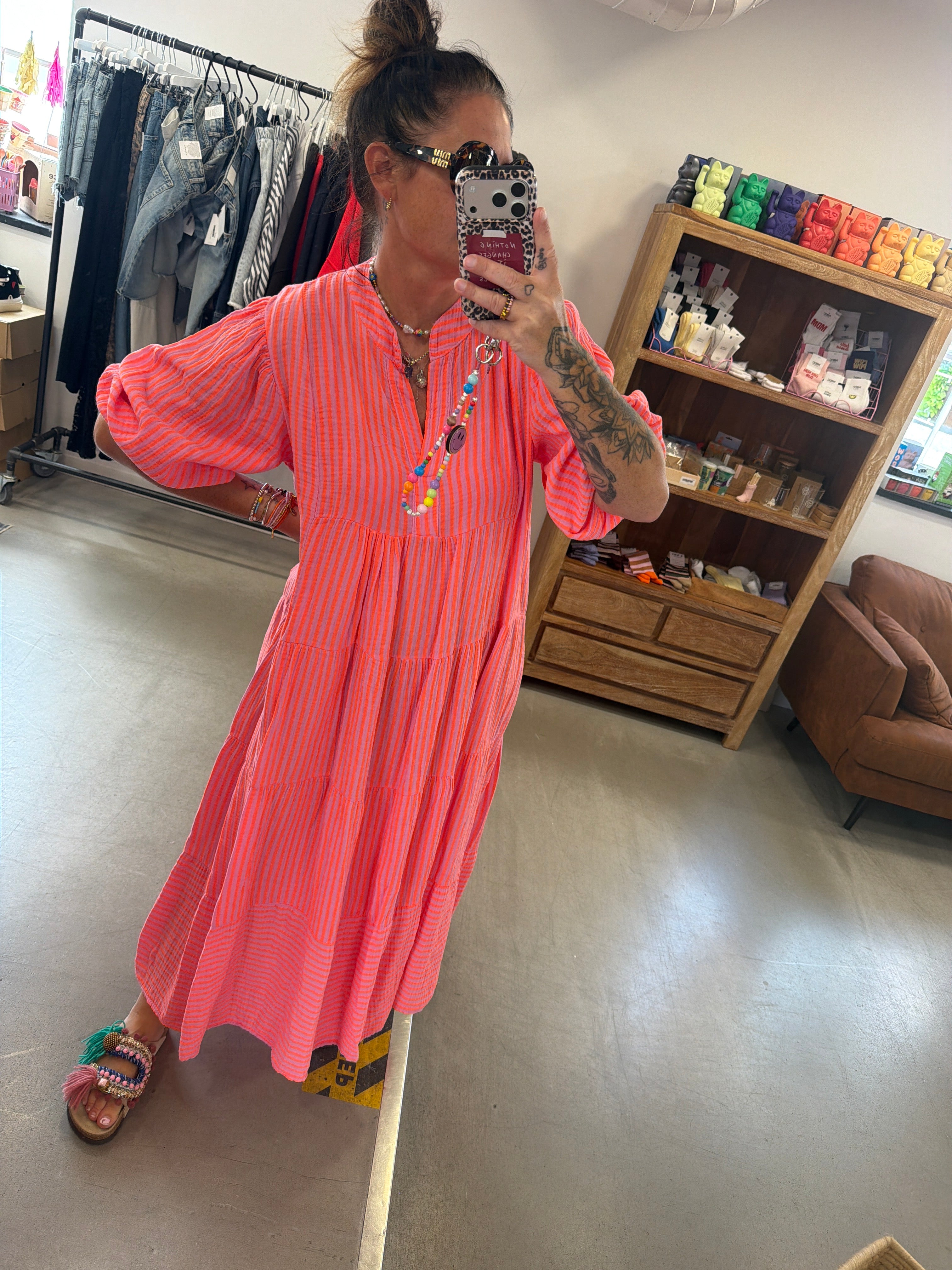 Kleid Musseln Maxi