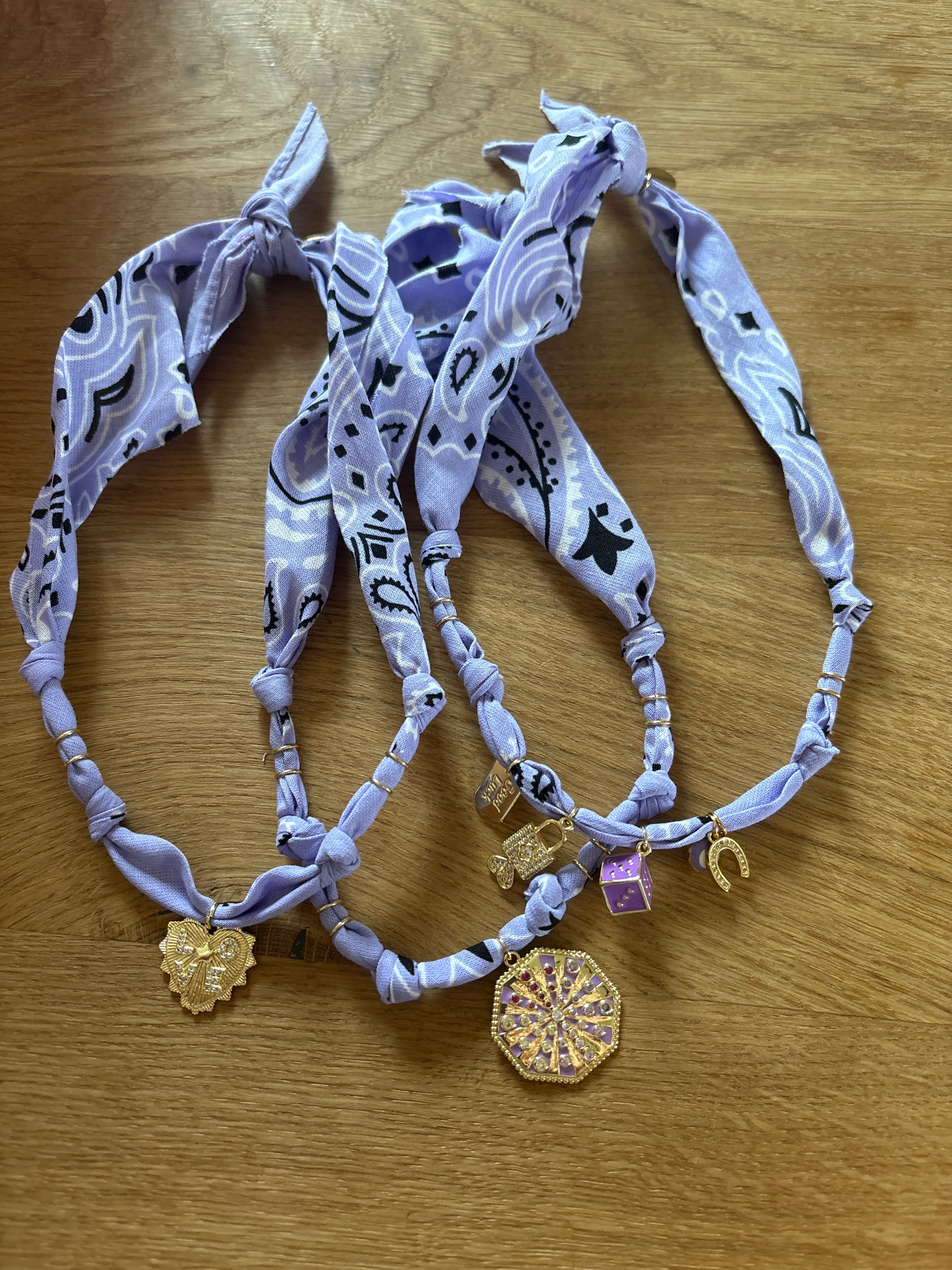Kette Bandana Flieder
