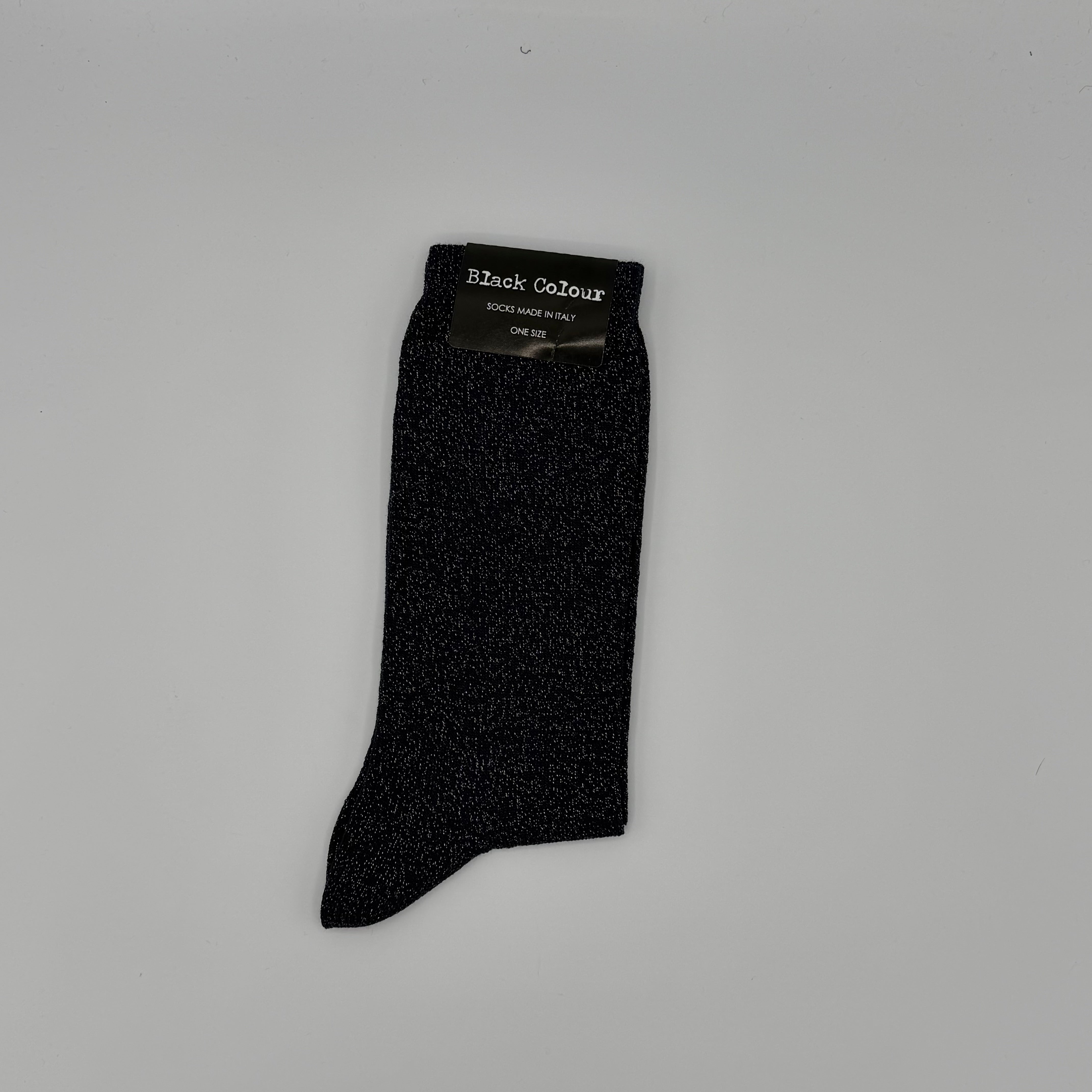 Socken Black Colour Glitzer