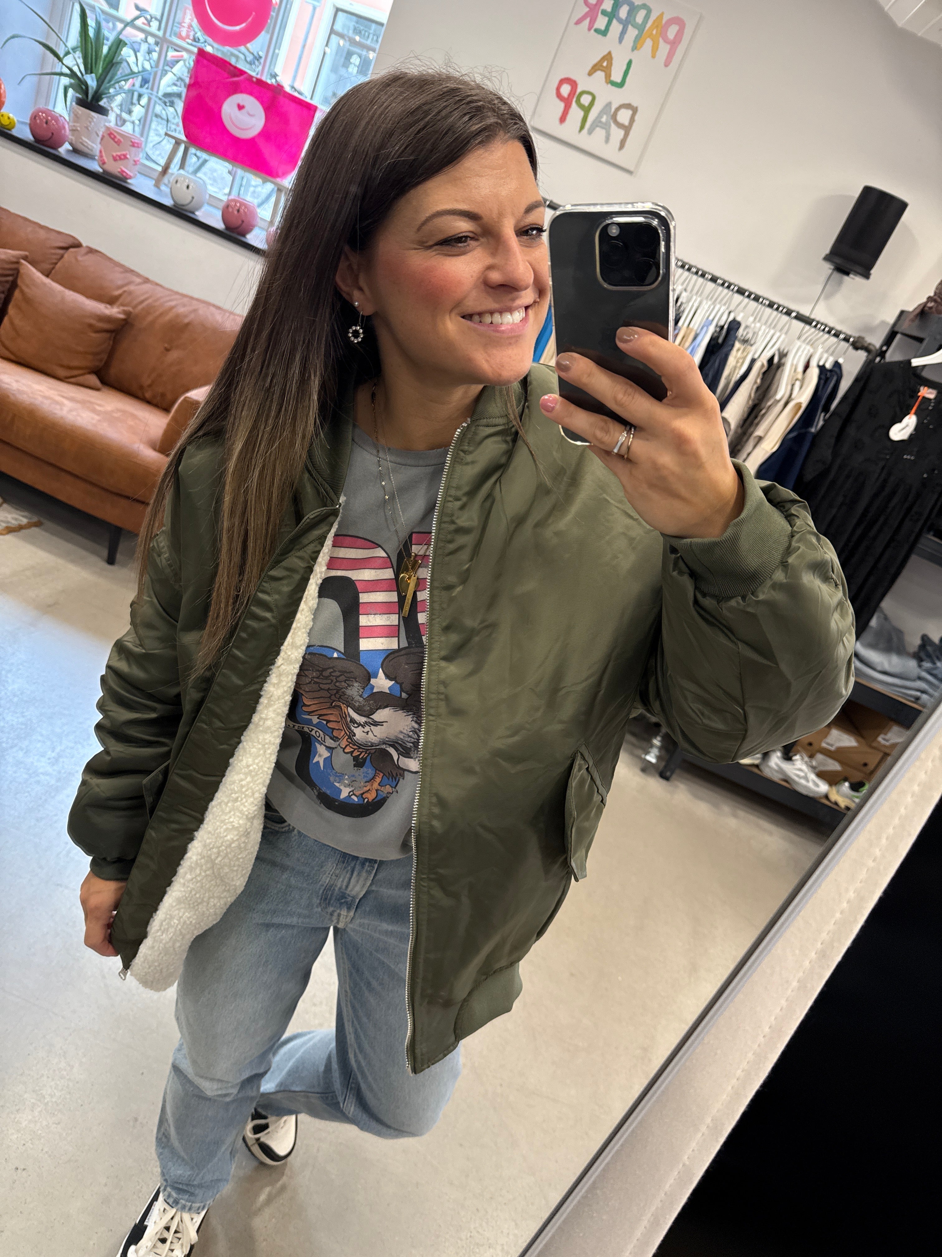Jacke Bomber Teddy