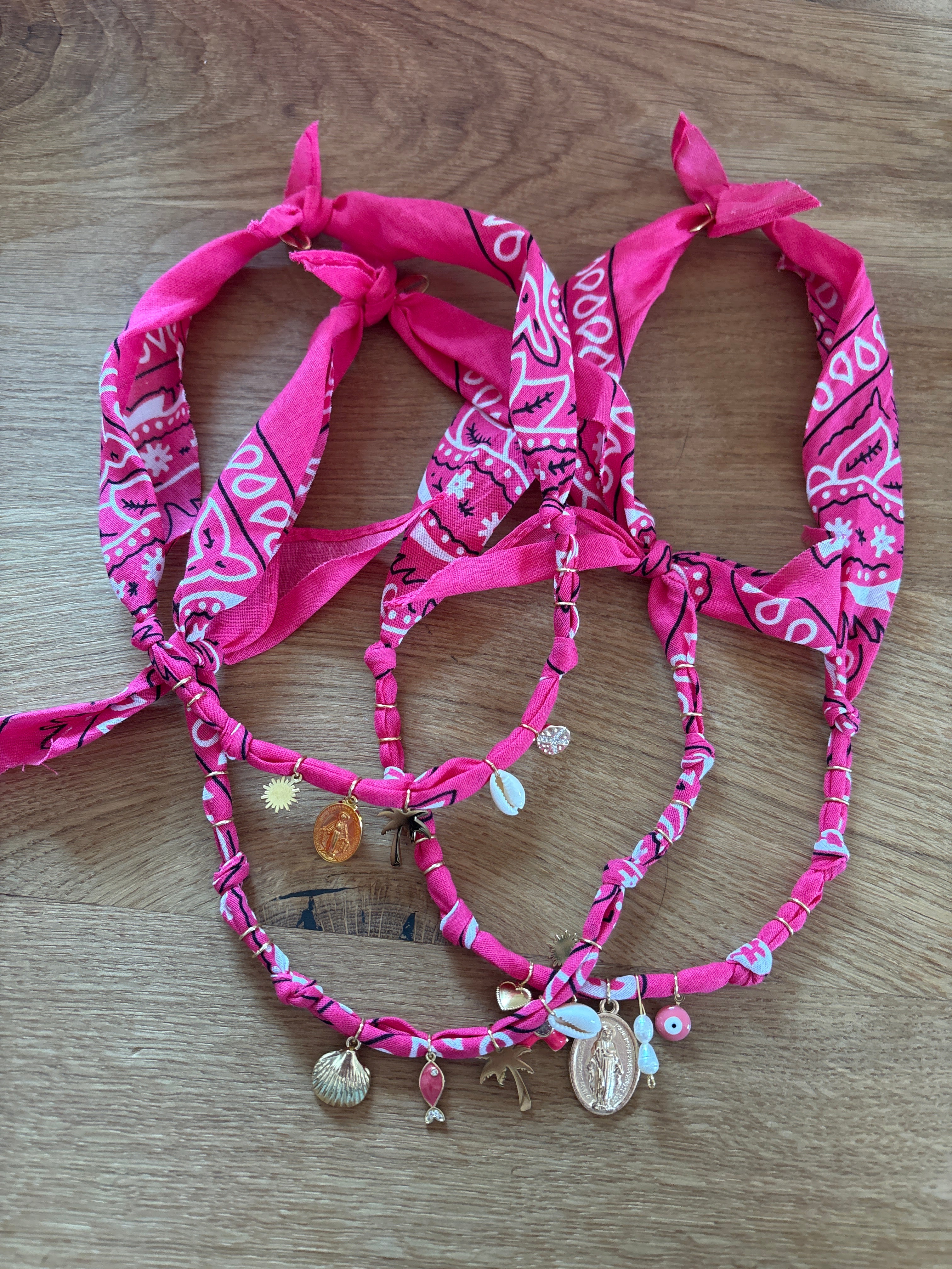 Kette Bandana pink
