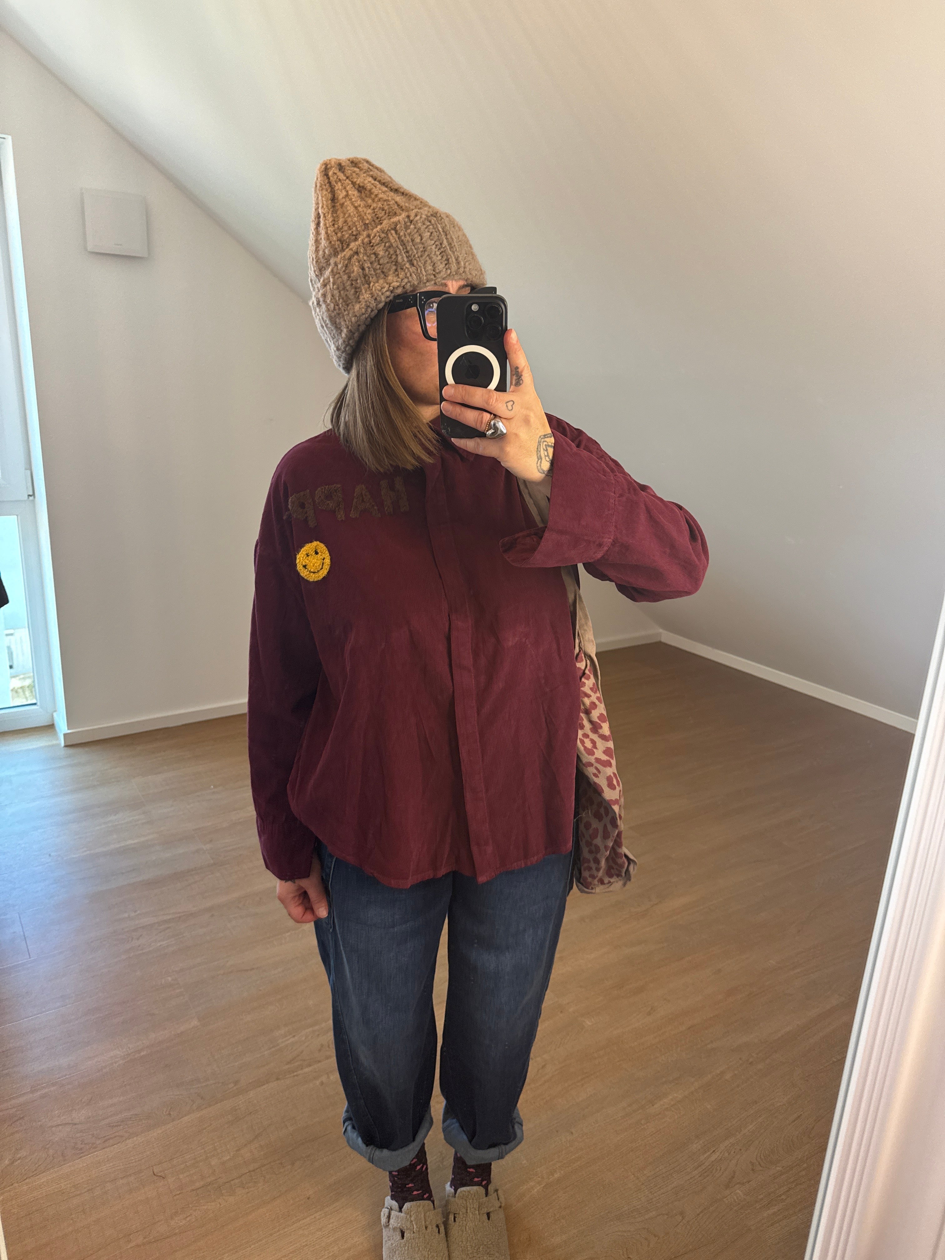 Bluse Babycord Happy