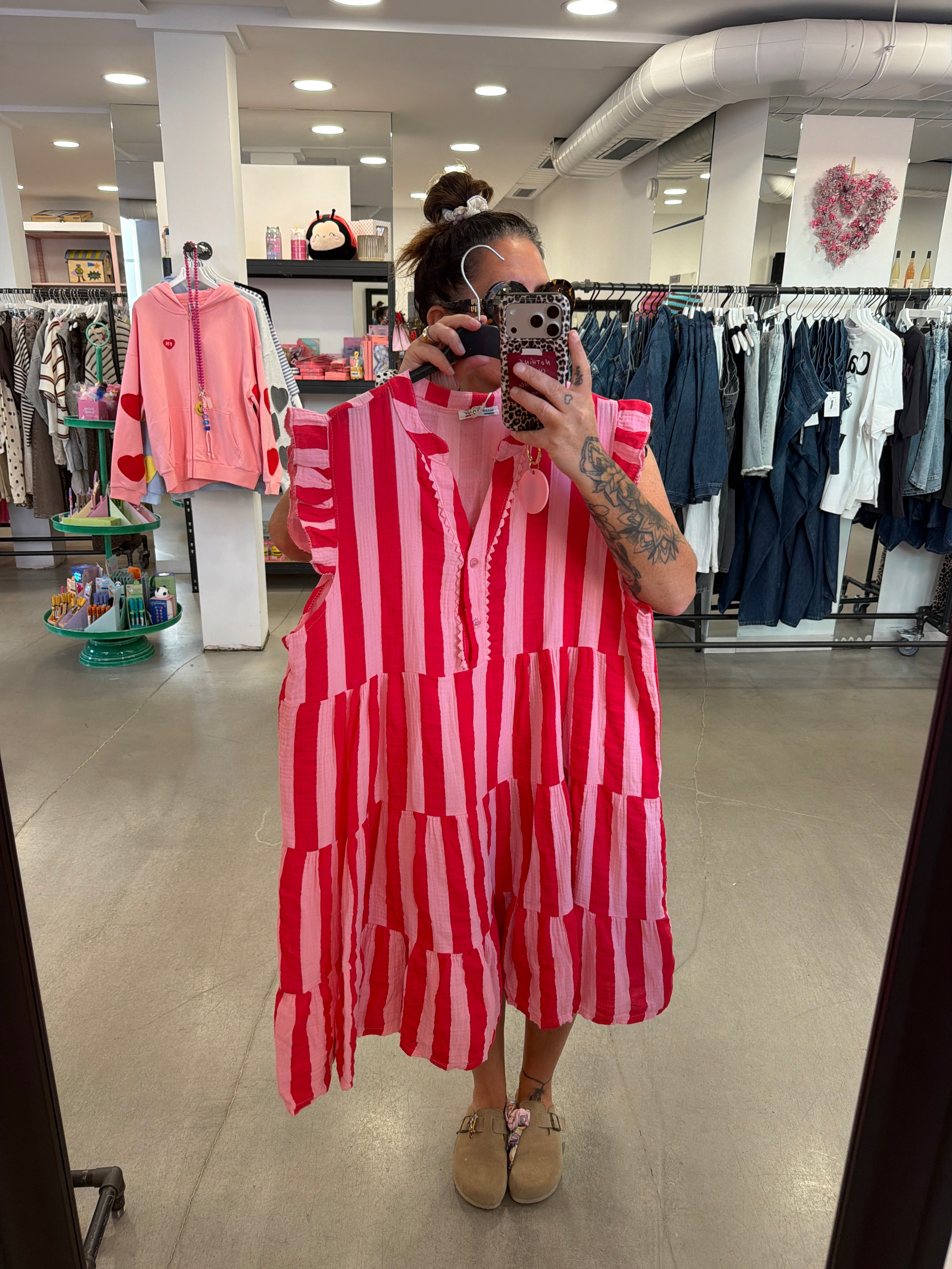 Kleid Musselin Stripe