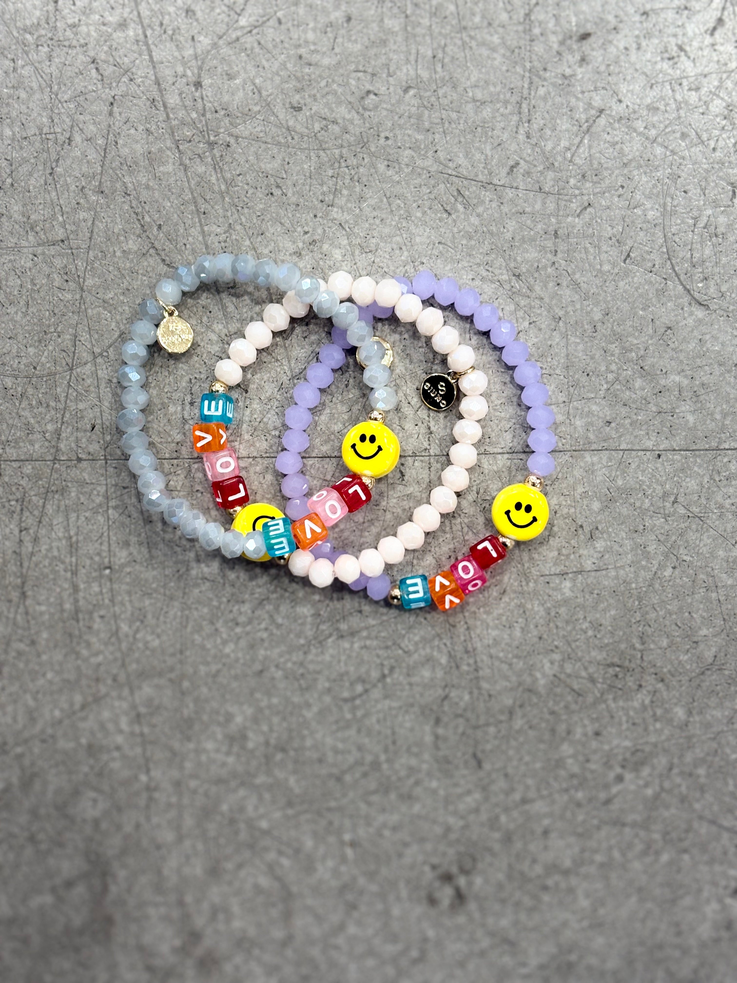 Armband smiley Love