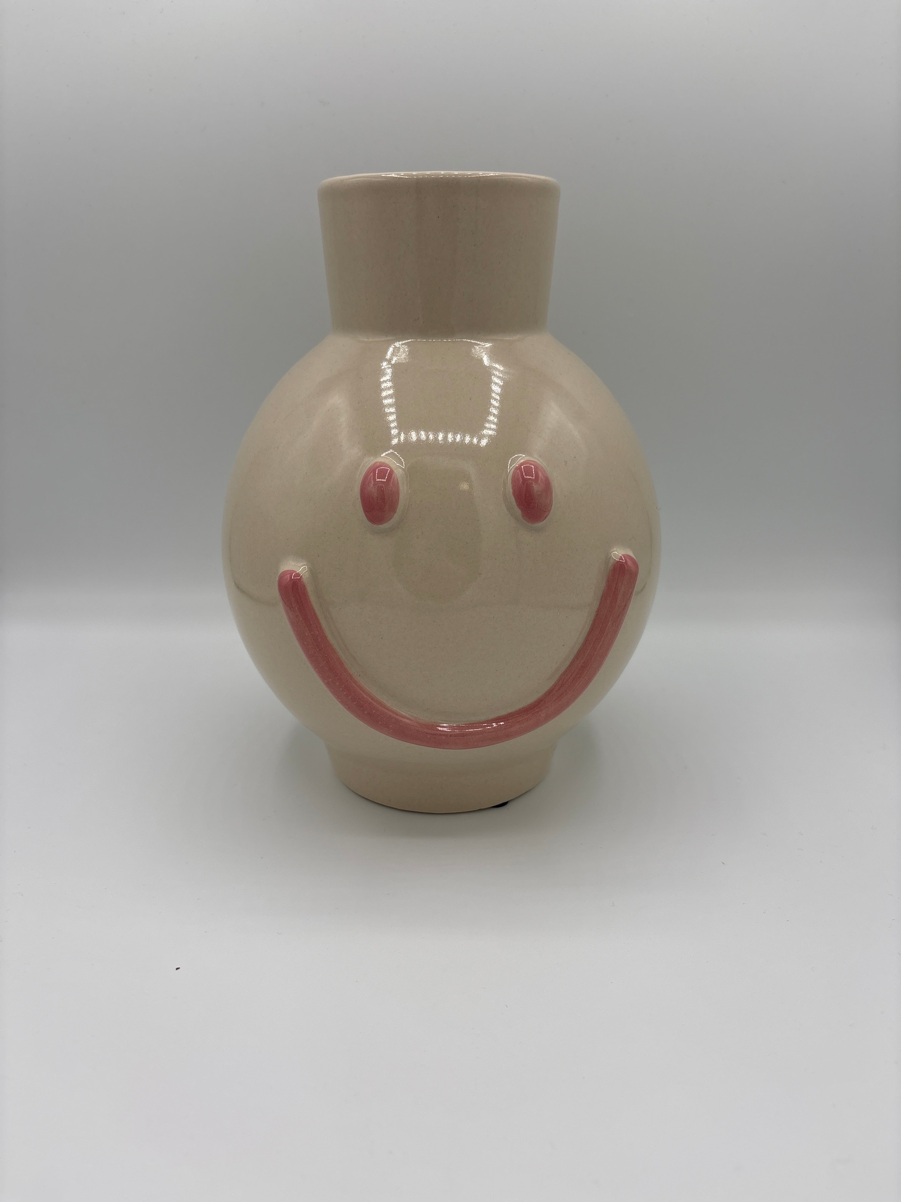 Vase Smiley beige