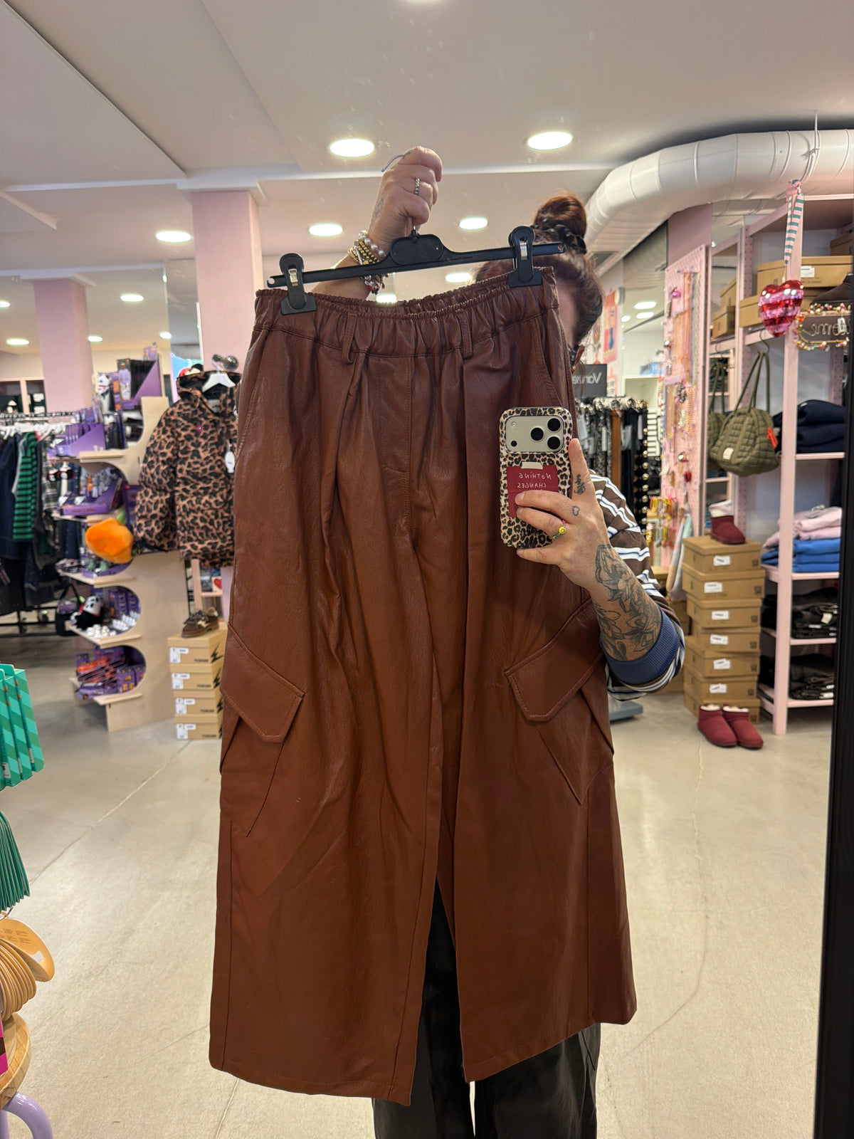 Hose 5Pocket Fake Leather