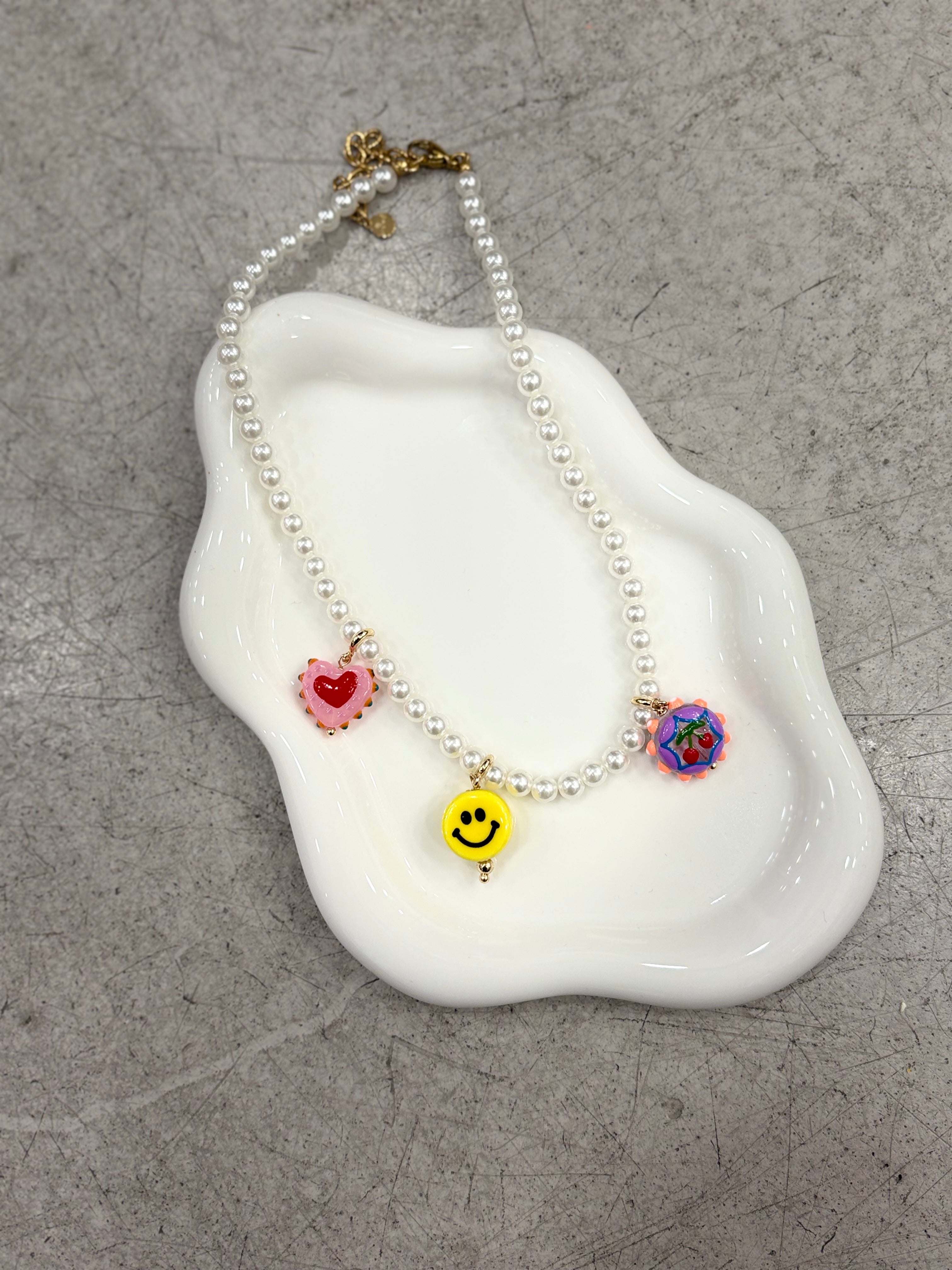 Kette smiley Pearl