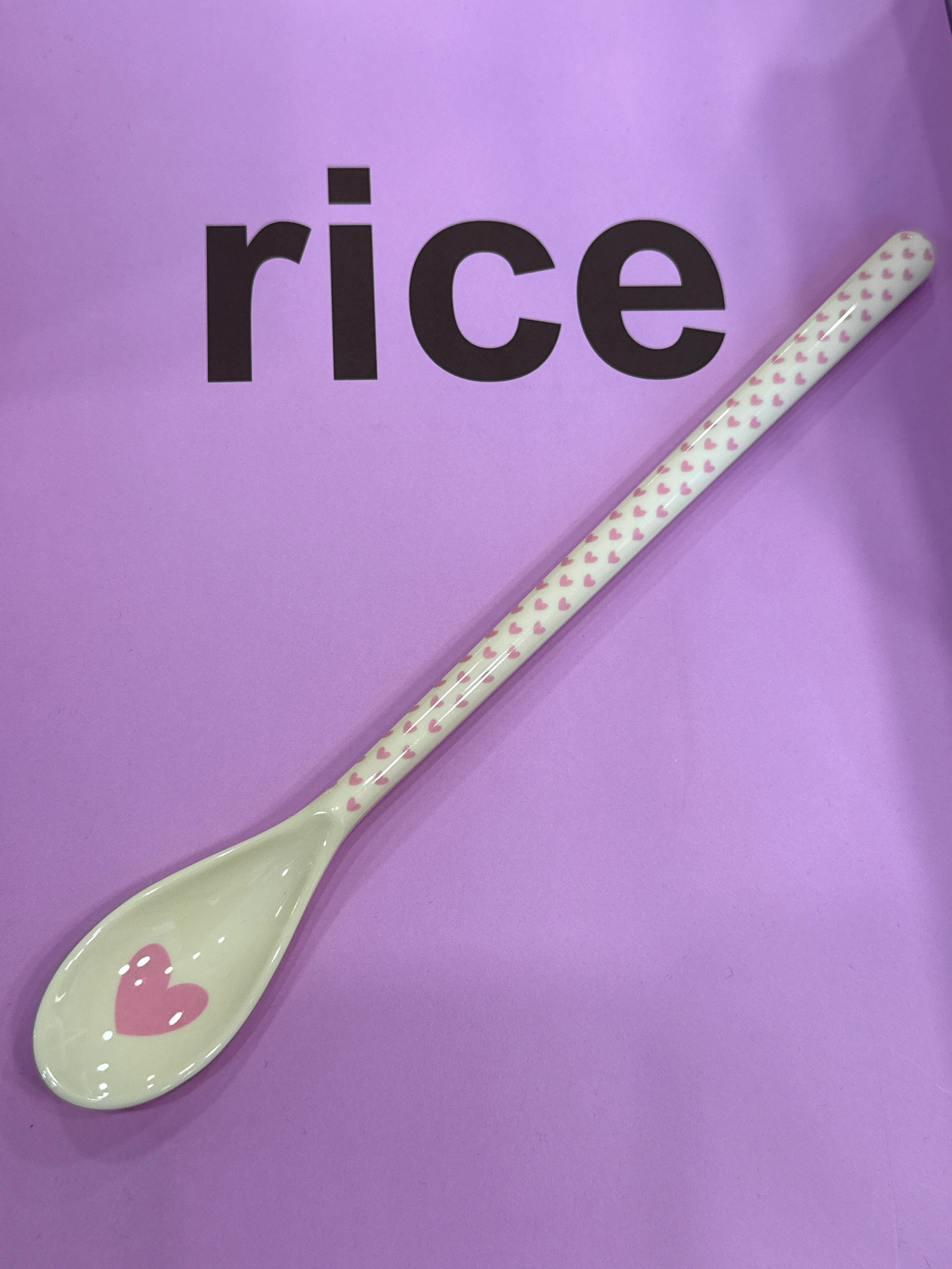 Rice Latte Löffel Heart